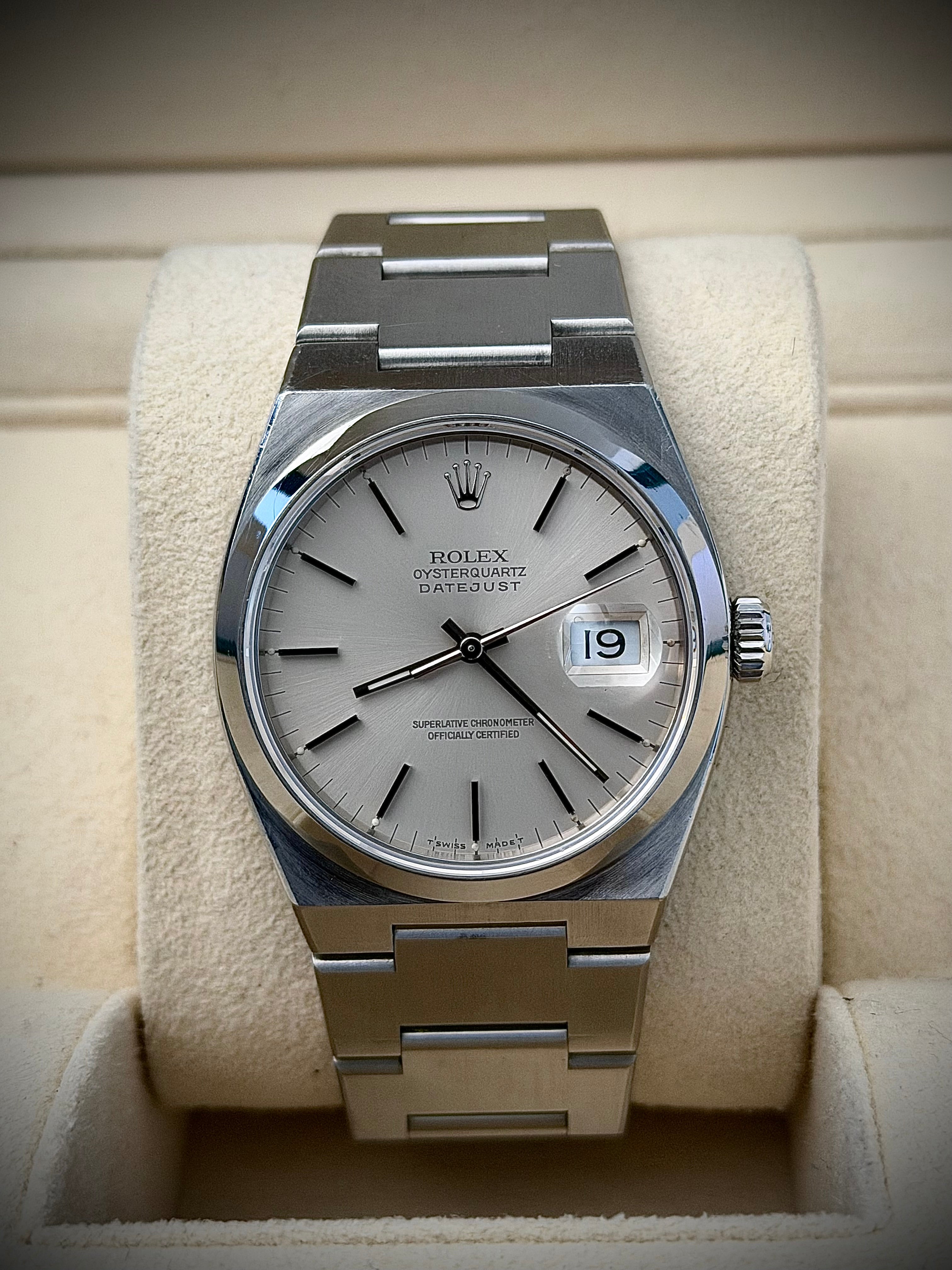 1991 ROLEX OYSTERQUARTZ DATEJUST, 17000, FULL SET, INC GST