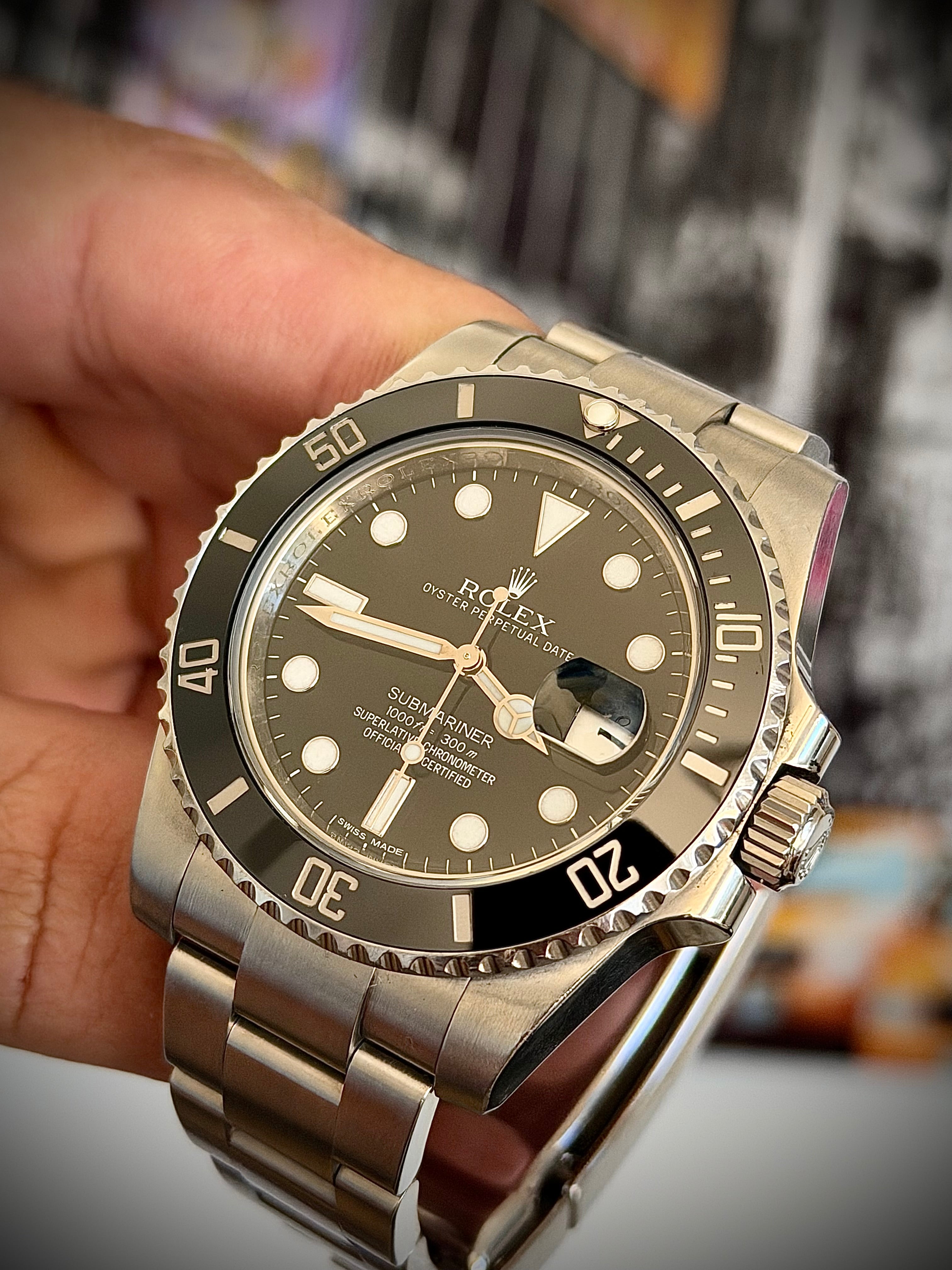 2012 ROLEX SUBMARINER DATE 116610LN, FULL SET, INC GST