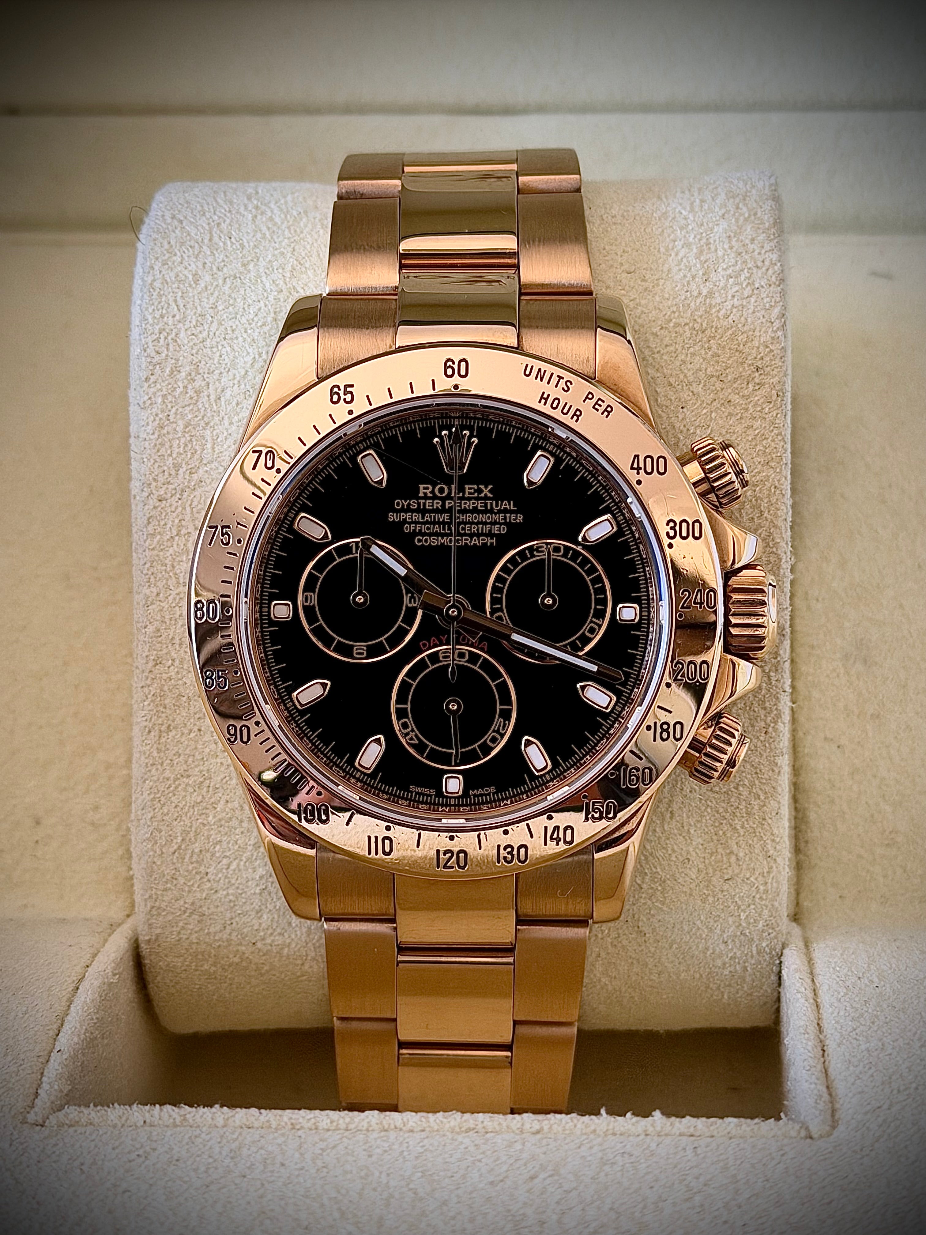 2014 ROLEX DAYTONA, 116528, BOX AND PAPERS, INC GST