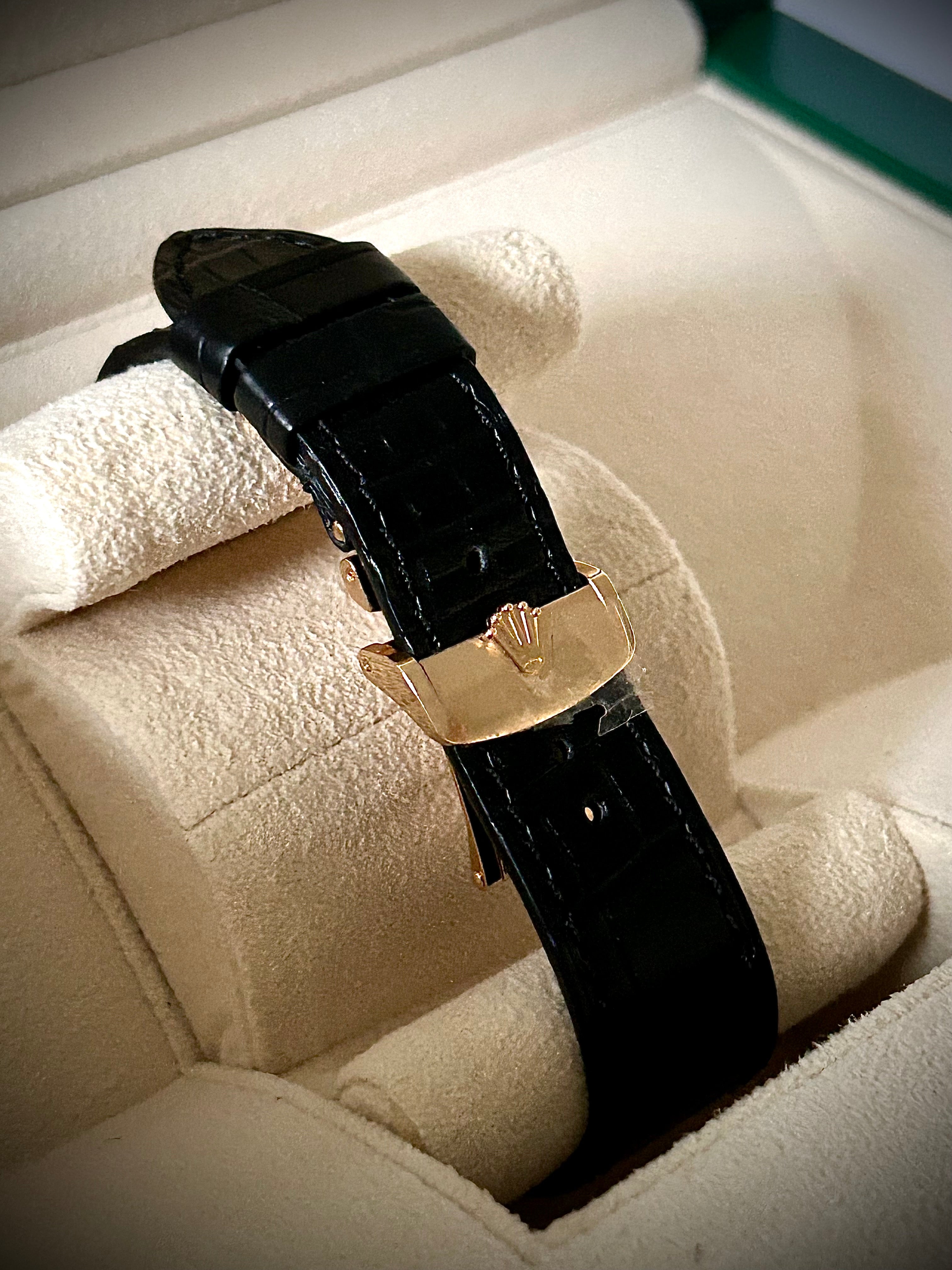 2024 ROLEX PERPETUAL 1908, 52509, YELLOW GOLD, MATTE BLACK DIAL, FULL SET, BRAND NEW, INC GST