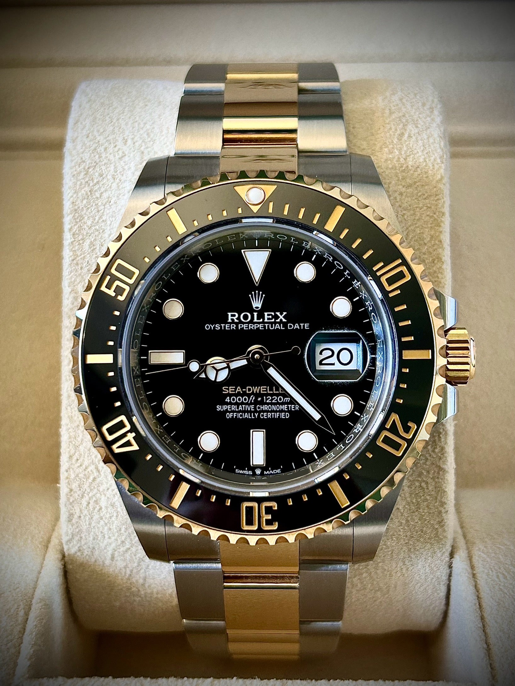 2024 ROLEX SEA DWELLER, TWO TONE, 126603, FULL SET, INC GST