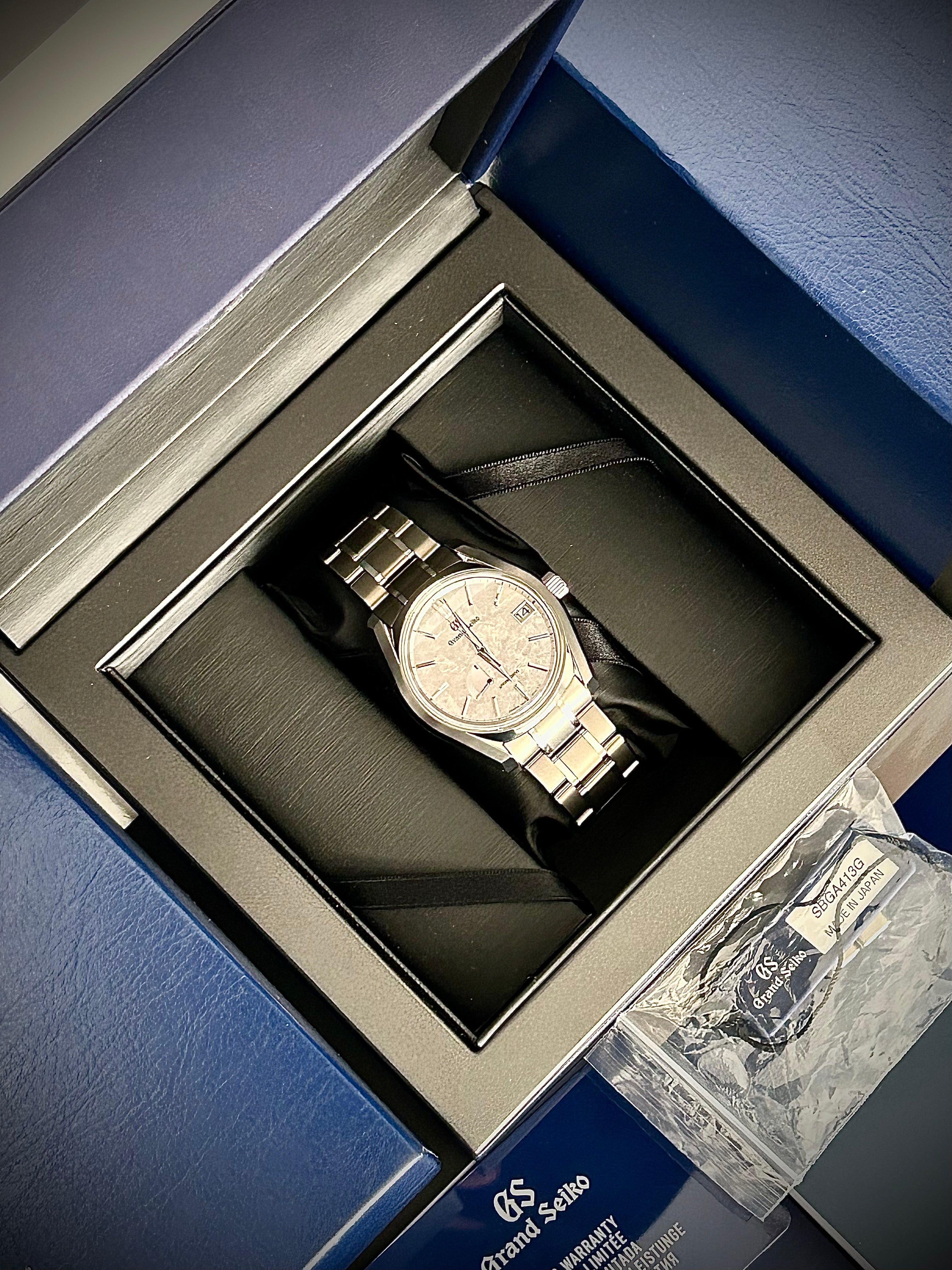 2023 GRAND SEIKO HERITAGE SPRING DRIVE, SHUNBUN, SBGA413, FULL SET, INC GST