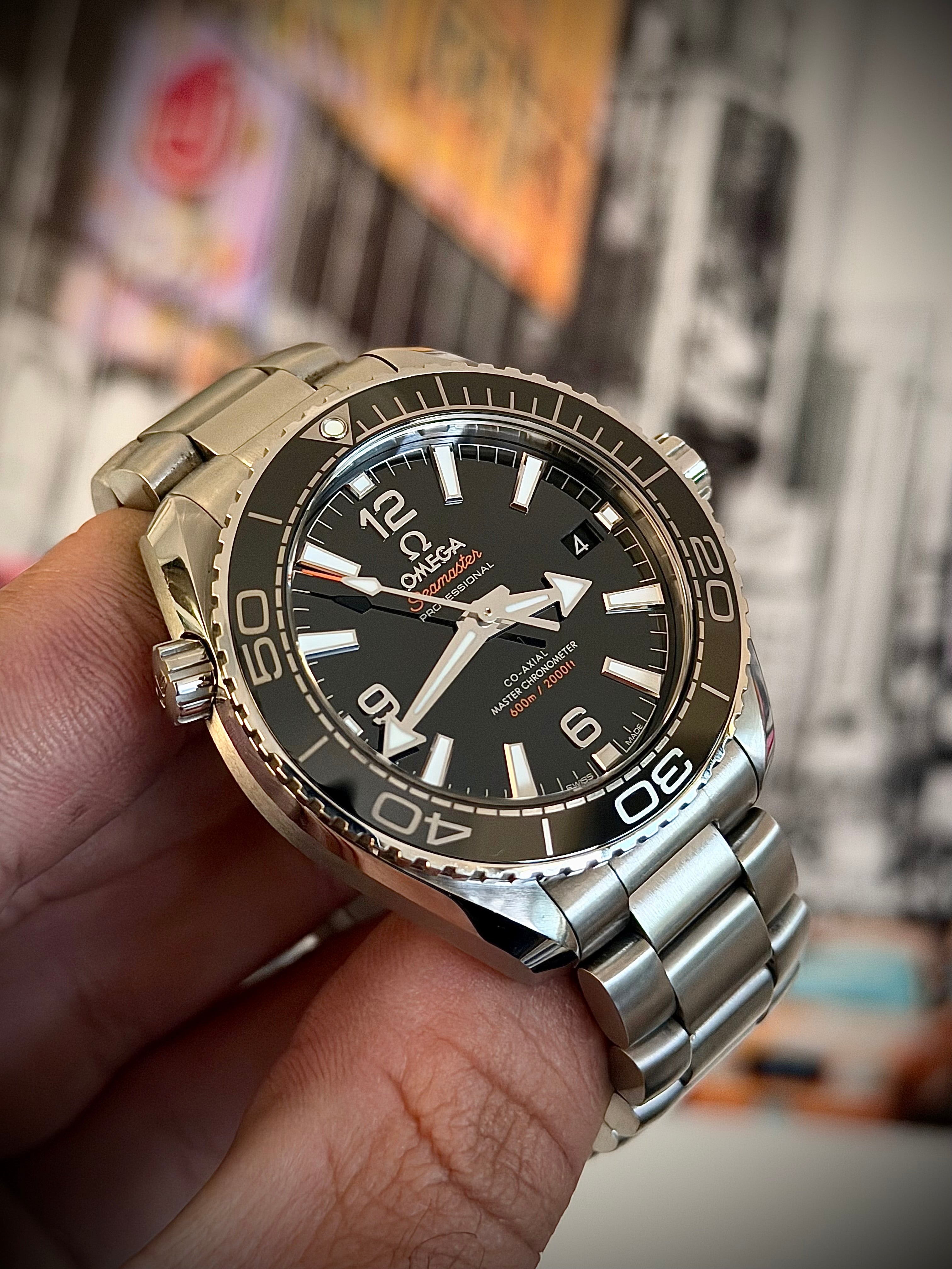 2023 OMEGA SEAMASTER PLANET OCEAN CO AXIAL 600M, 39.5MM, FULL SET, INC GST