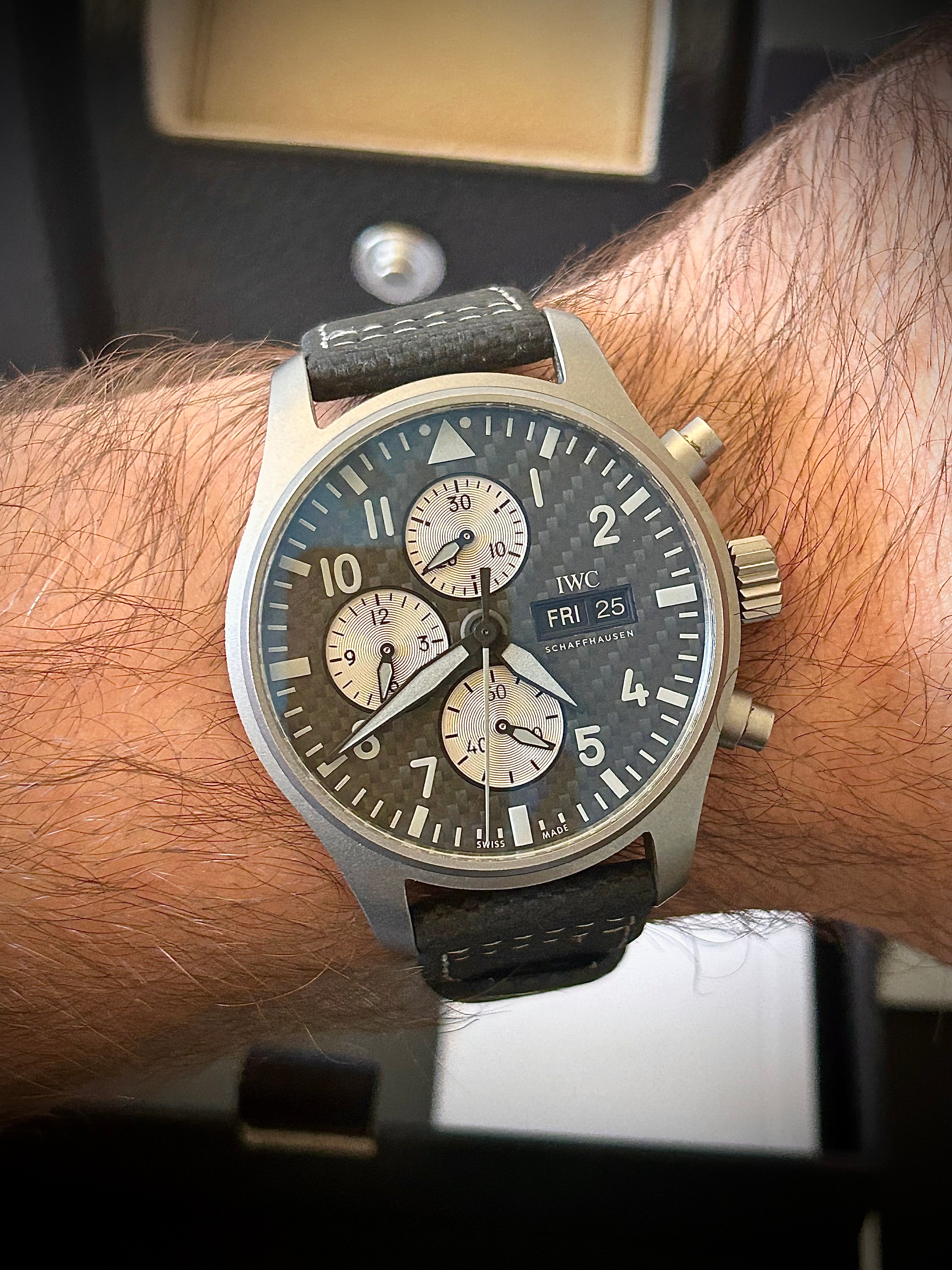 2023 IWC PILOTS WATCH CHRONOGRAPH AMG, IW377903, FULL SET, INC GST