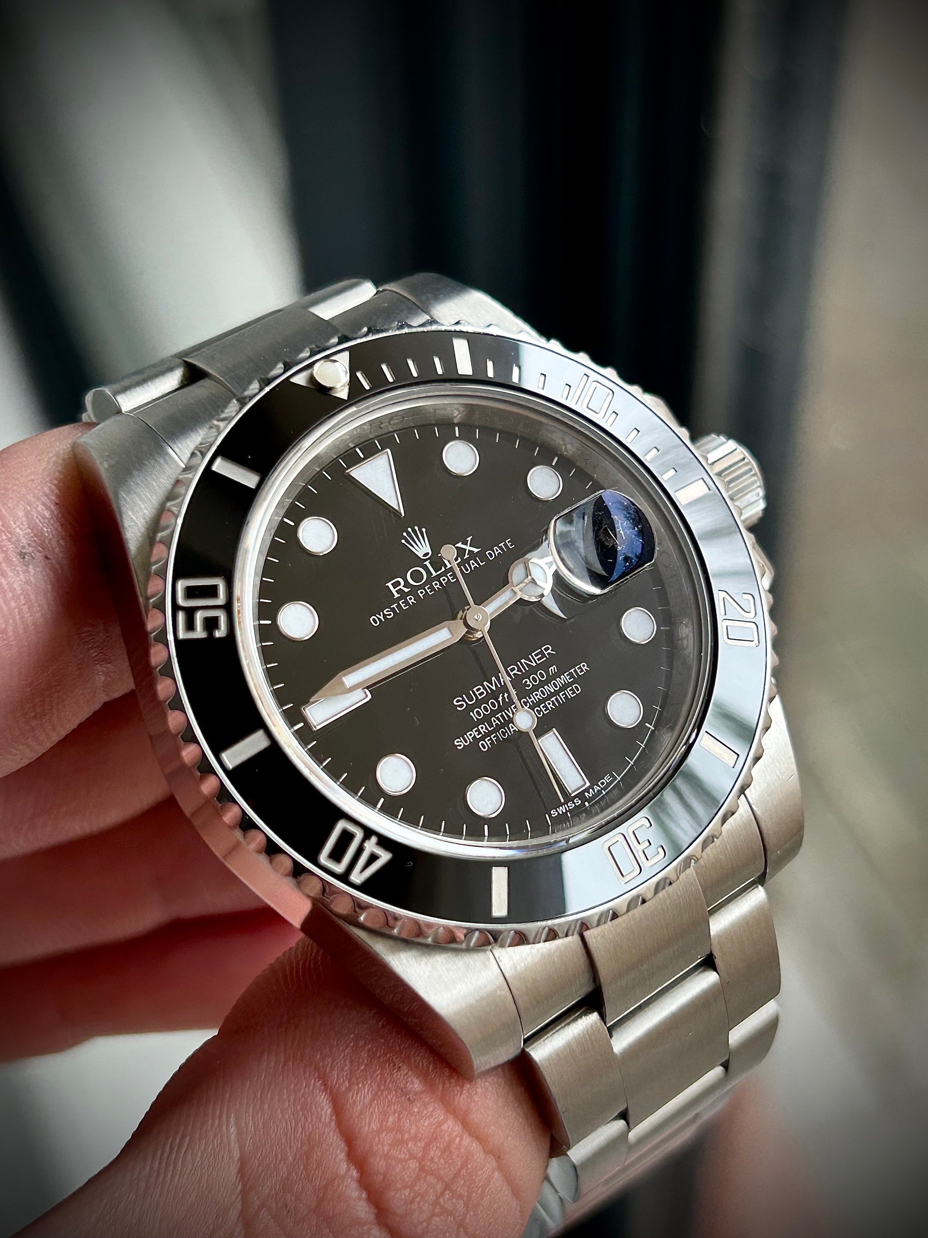 2012 ROLEX SUBMARINER DATE 116610LN, 2018 RSC SERVICE, FULL SET, INC GST