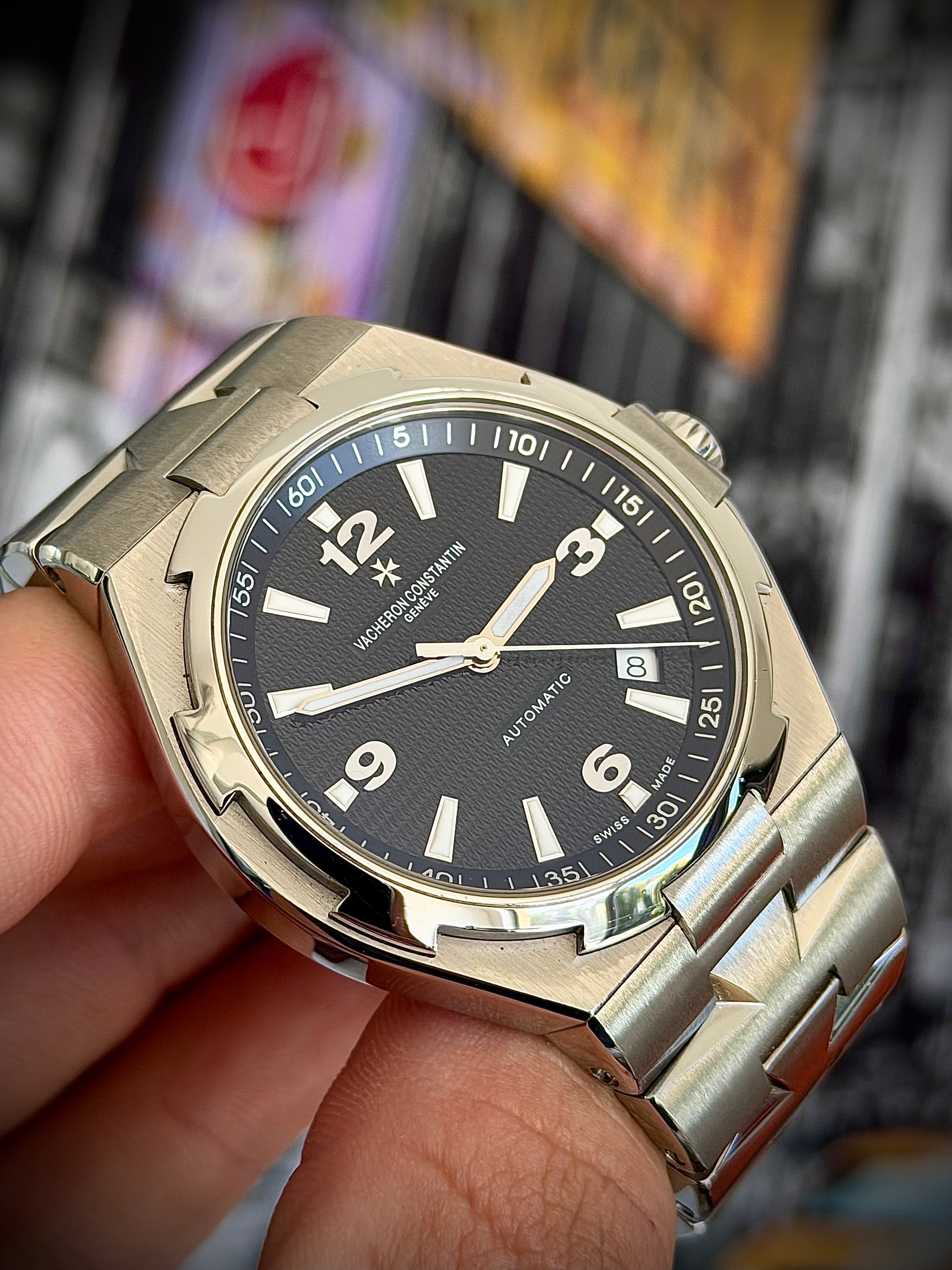 2007 VACHERON CONSTANTIN OVERSEAS, 47040/B01A-9094, BLACK DIAL, FULL SET, INC GST