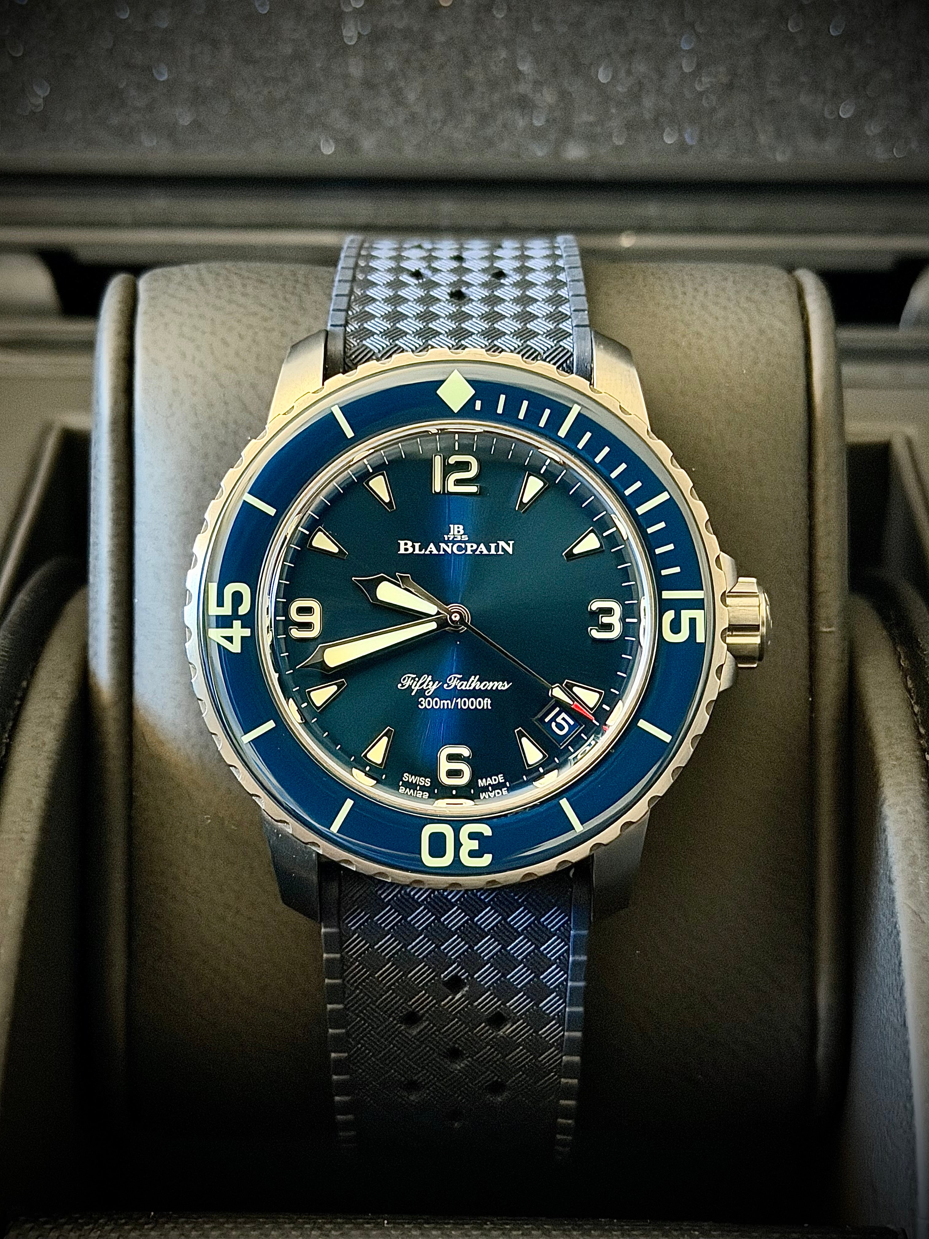 2025 BLANCPAIN FIFTY FATHOMS AUTOMATIQUE, 5010-12B40-O64B, BLUE DIAL, FULL SET, INC GST
