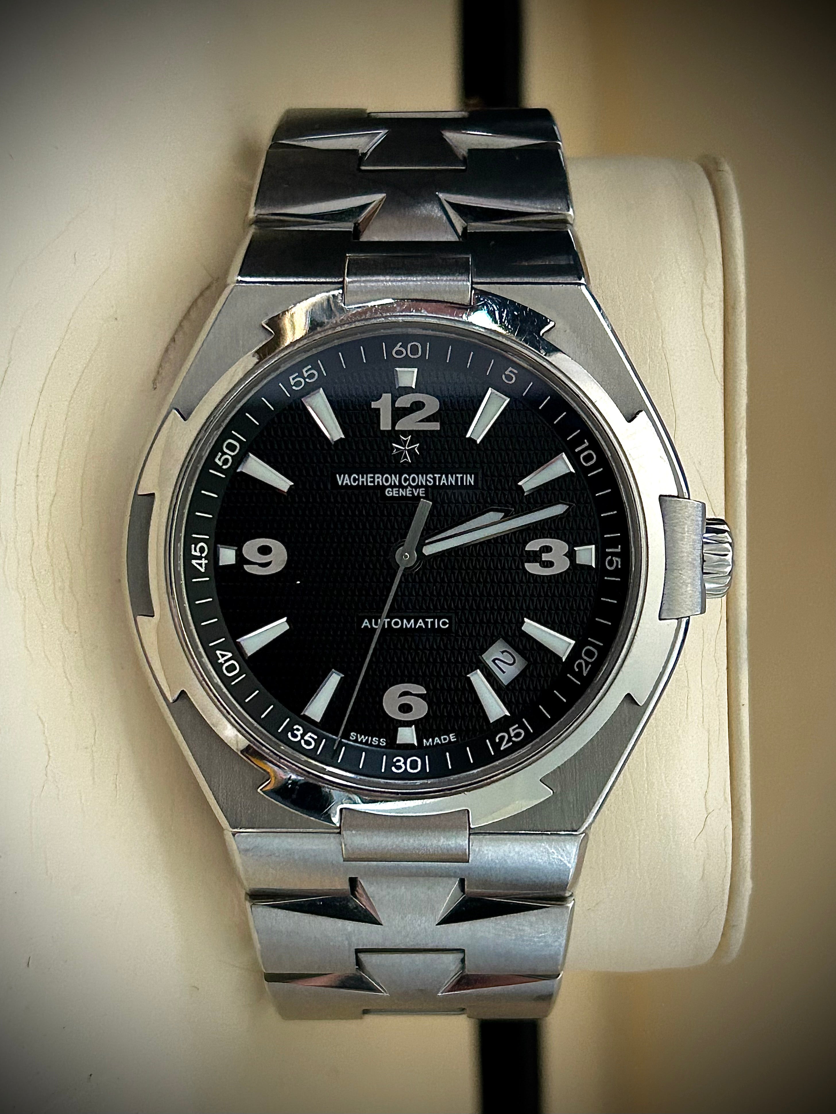 2008 VACHERON CONSTANTIN OVERSEAS, 47040/B01A-9094, BLACK DIAL, FULL SET, INC GST