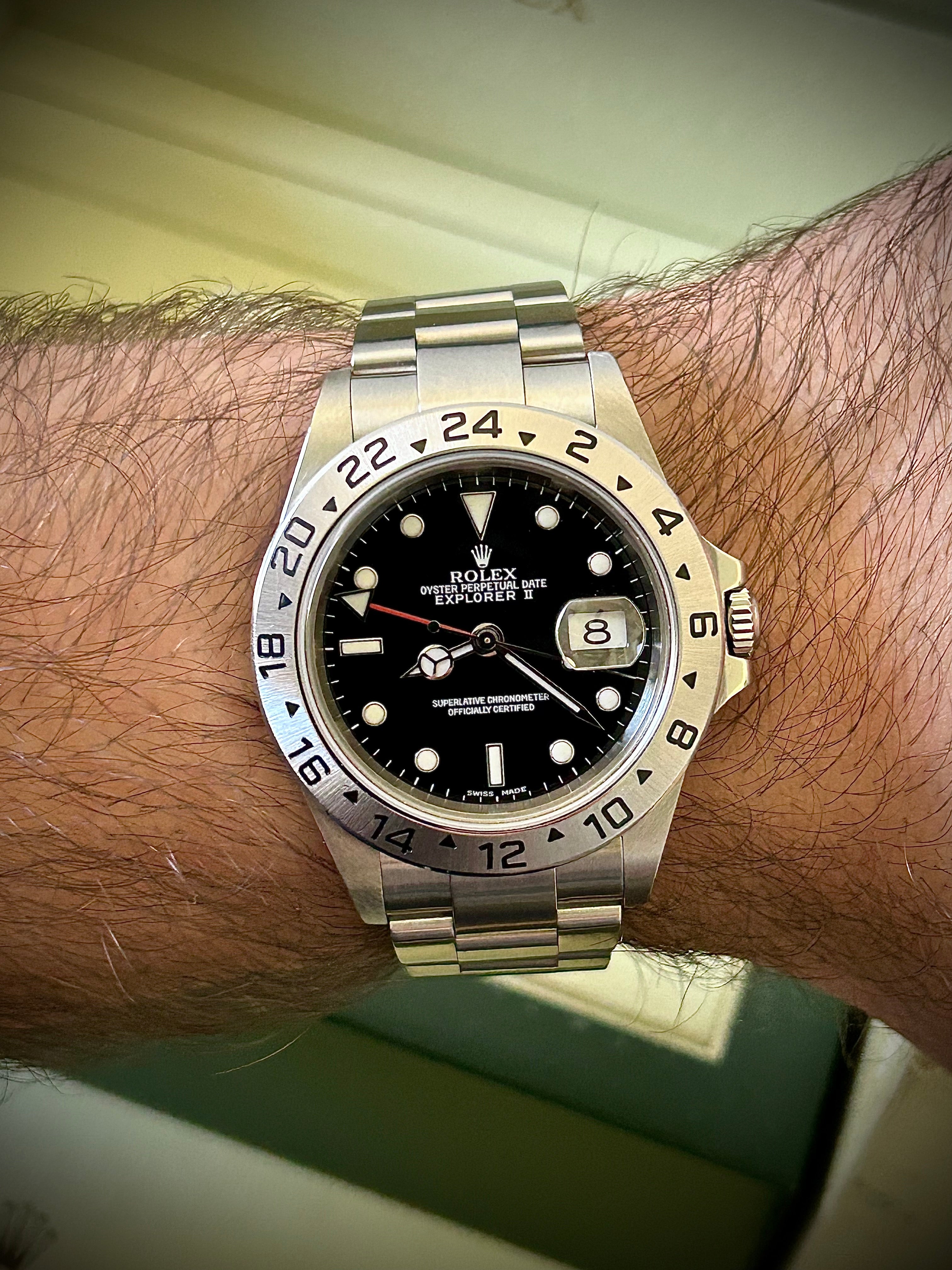2002 ROLEX EXPLORER II, 16570, WATCH ONLY, INC GST