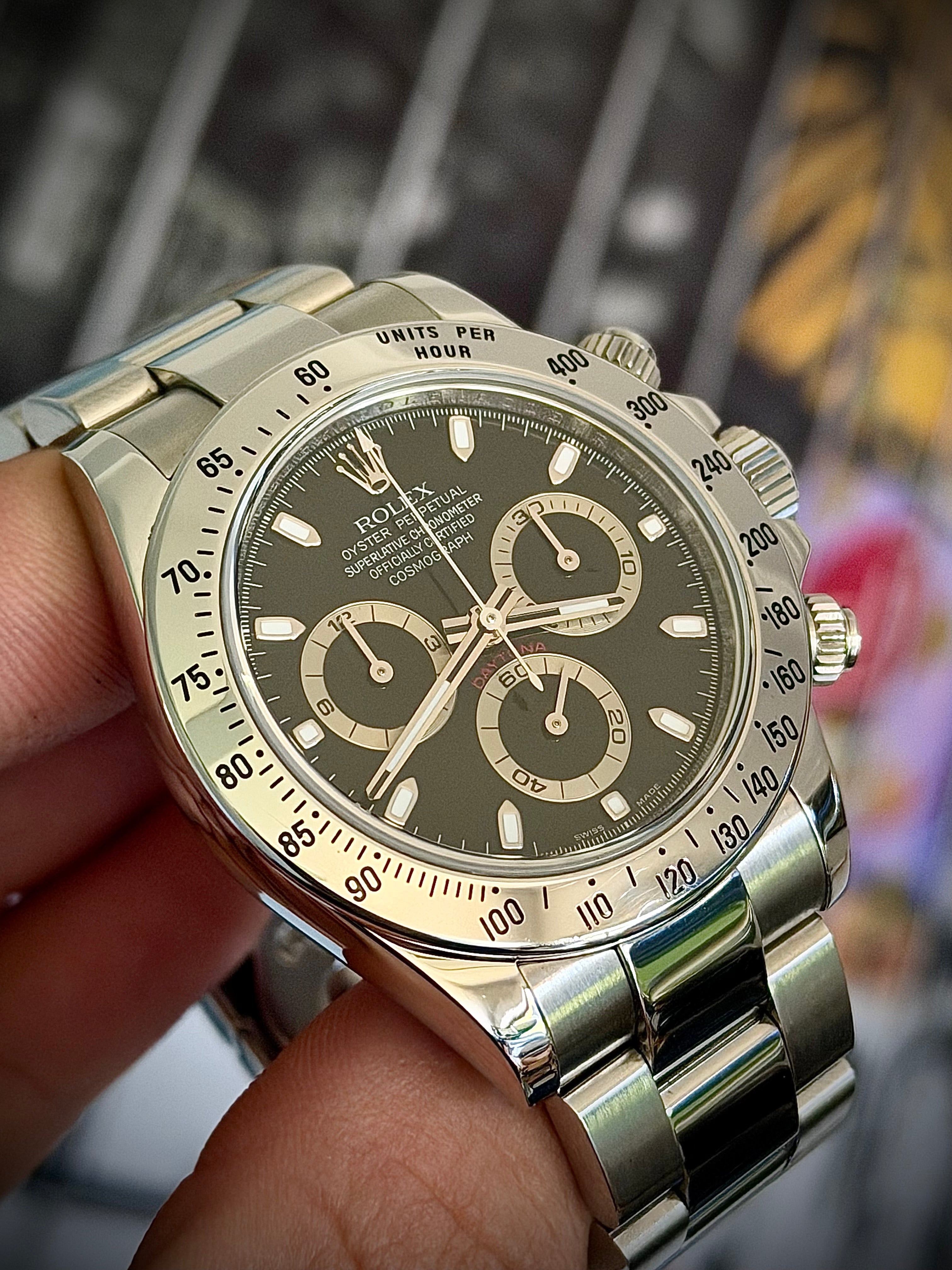 2009 ROLEX COSMOGRAPH DAYTONA, 116520, BLACK DIAL, BOX & PAPERS, INC GST