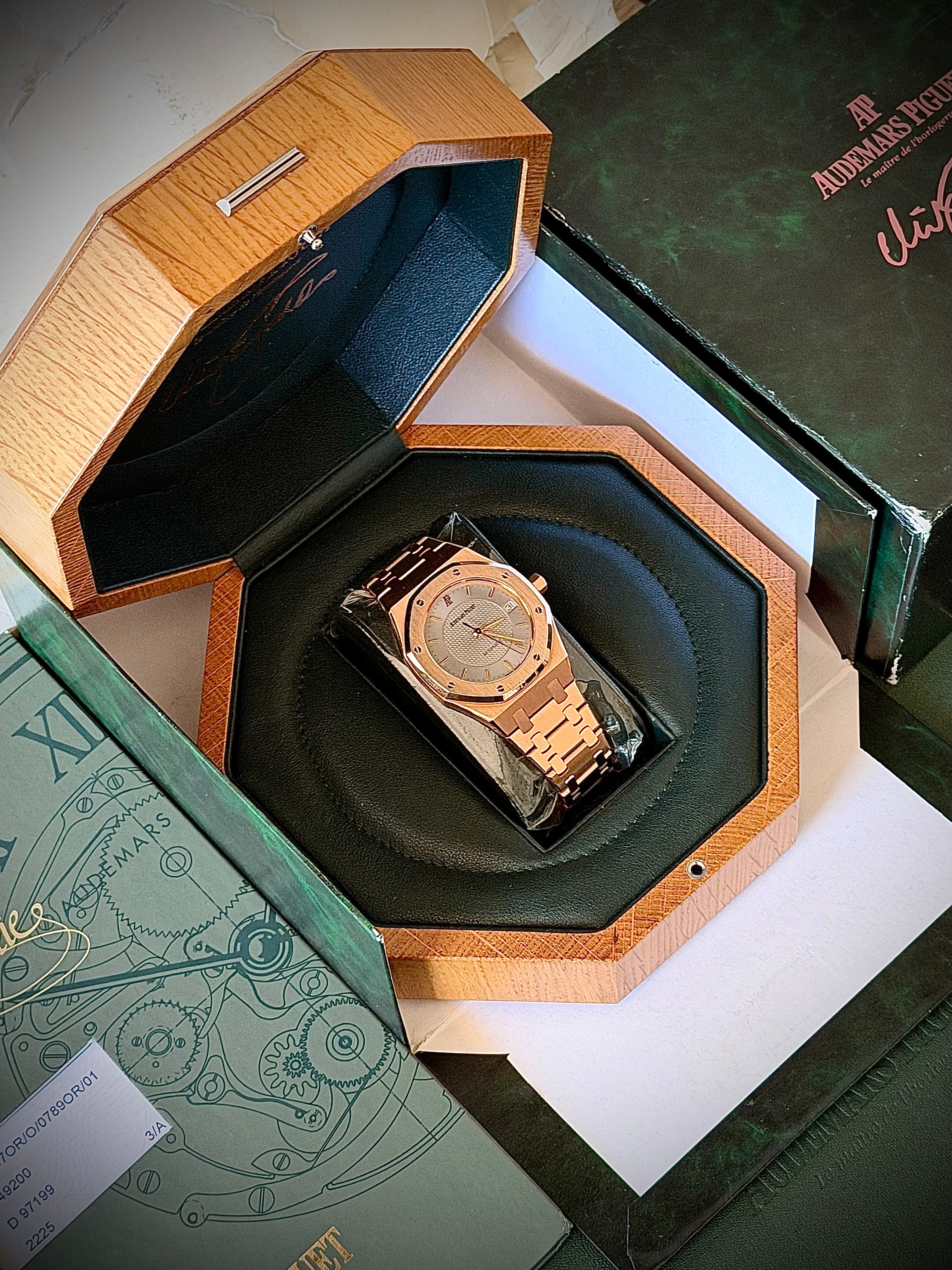 1998 AUDEMARS PIGUET NICK FALDO LIMITED, 15097OR/O/0789OR/01, FULL SET, INC GST
