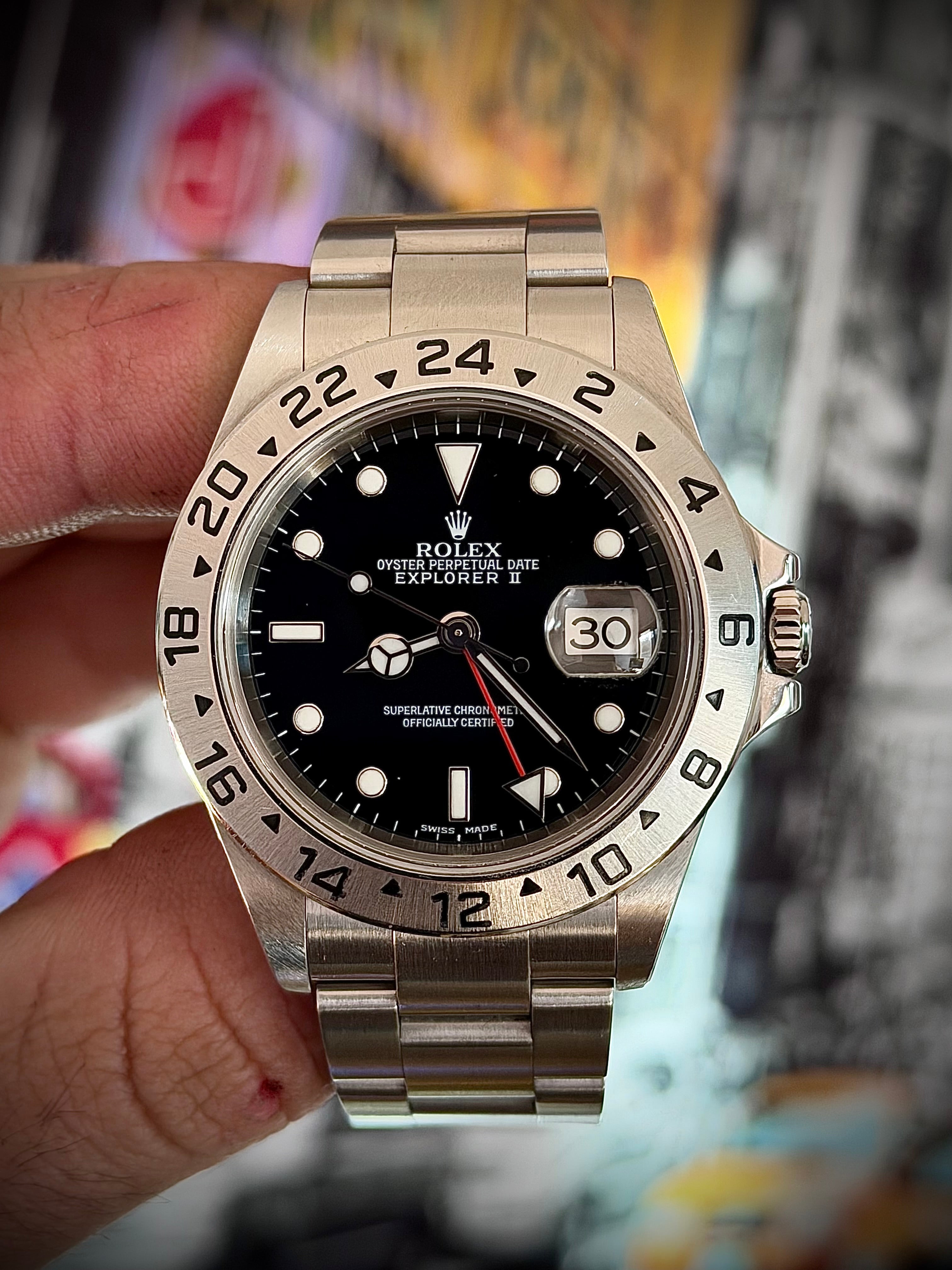 2002 ROLEX EXPLORER II, 16570, WATCH ONLY, INC GST