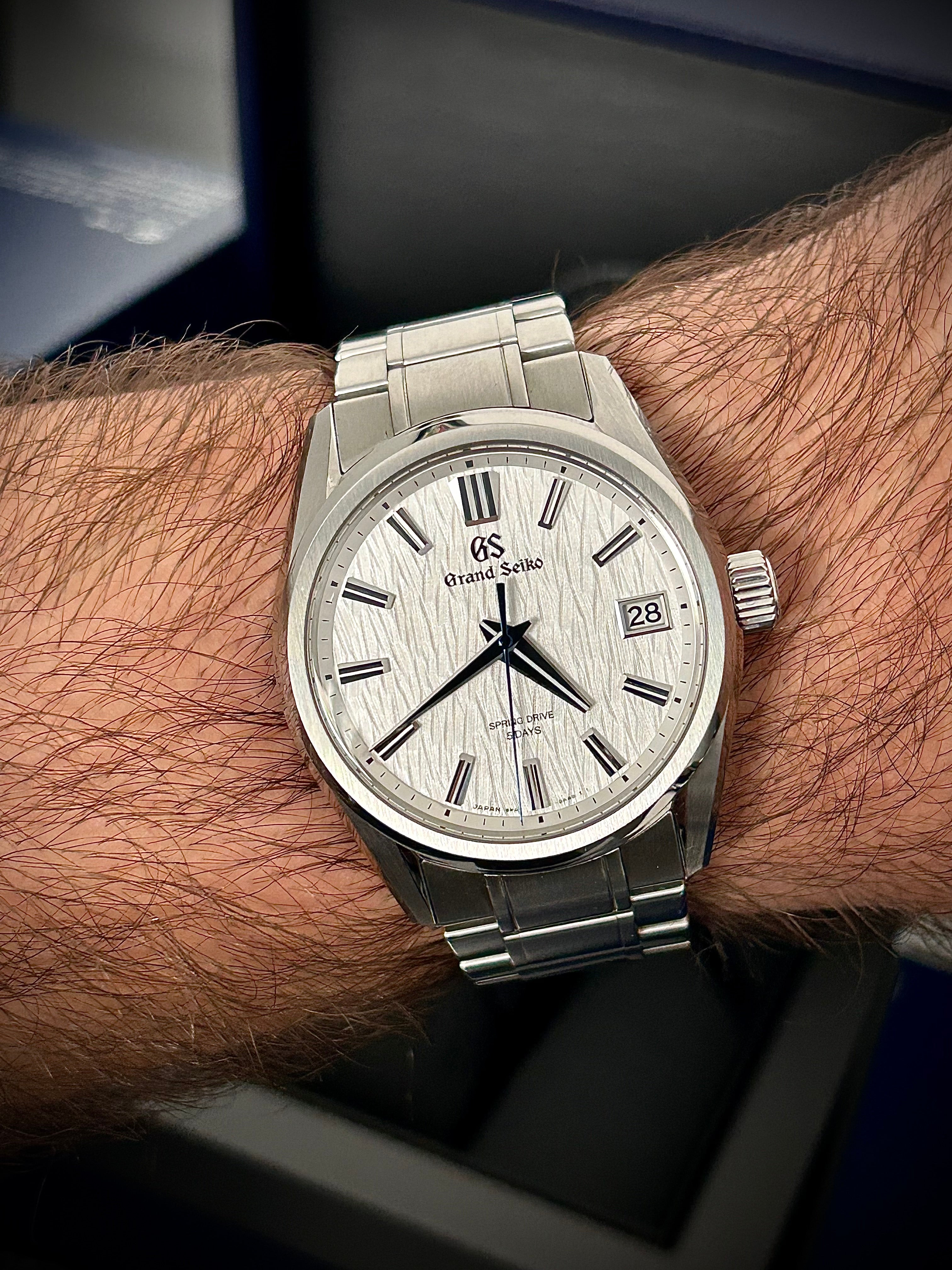 2024 GRAND SEIKO EVOLUTION 9 SPRING DRIVE, WHITE BIRCH, SLGA009, FULL SET, INC GST