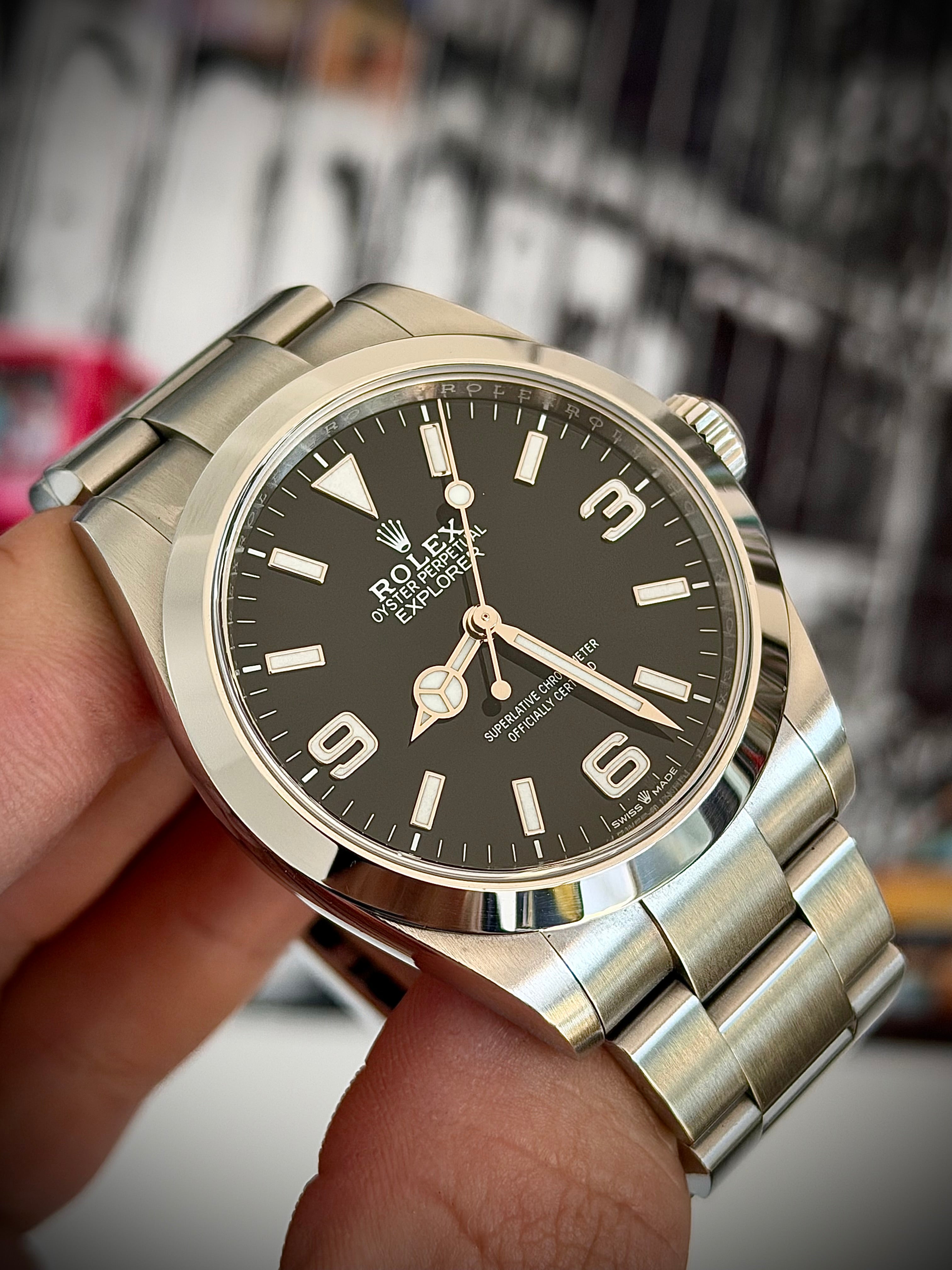 2023 ROLEX EXPLORER 40, 224270, FULL SET, INC GST