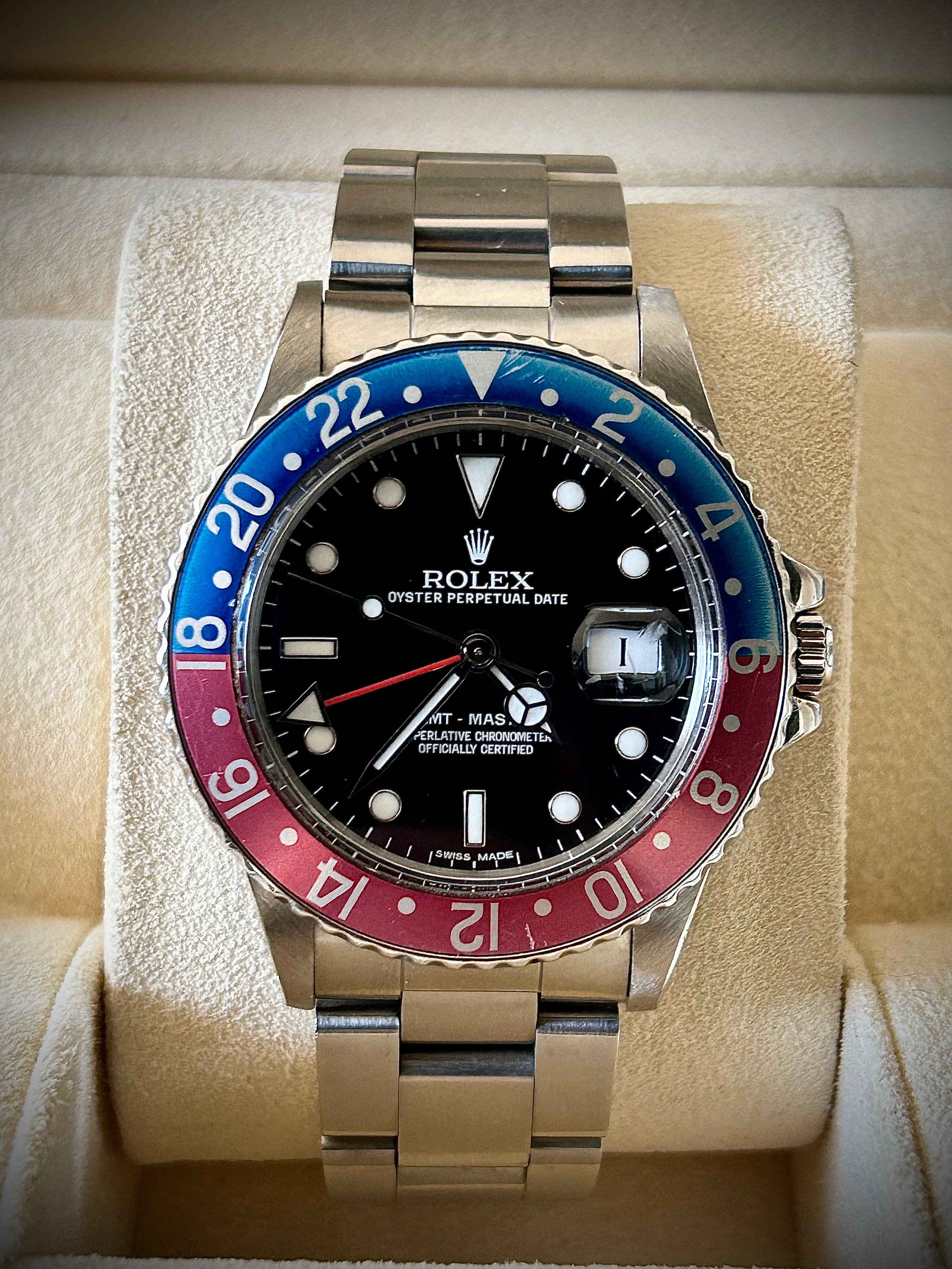 1983 ROLEX GMT-MASTER, PEPSI, 16750, WATCH ONLY, INC GST