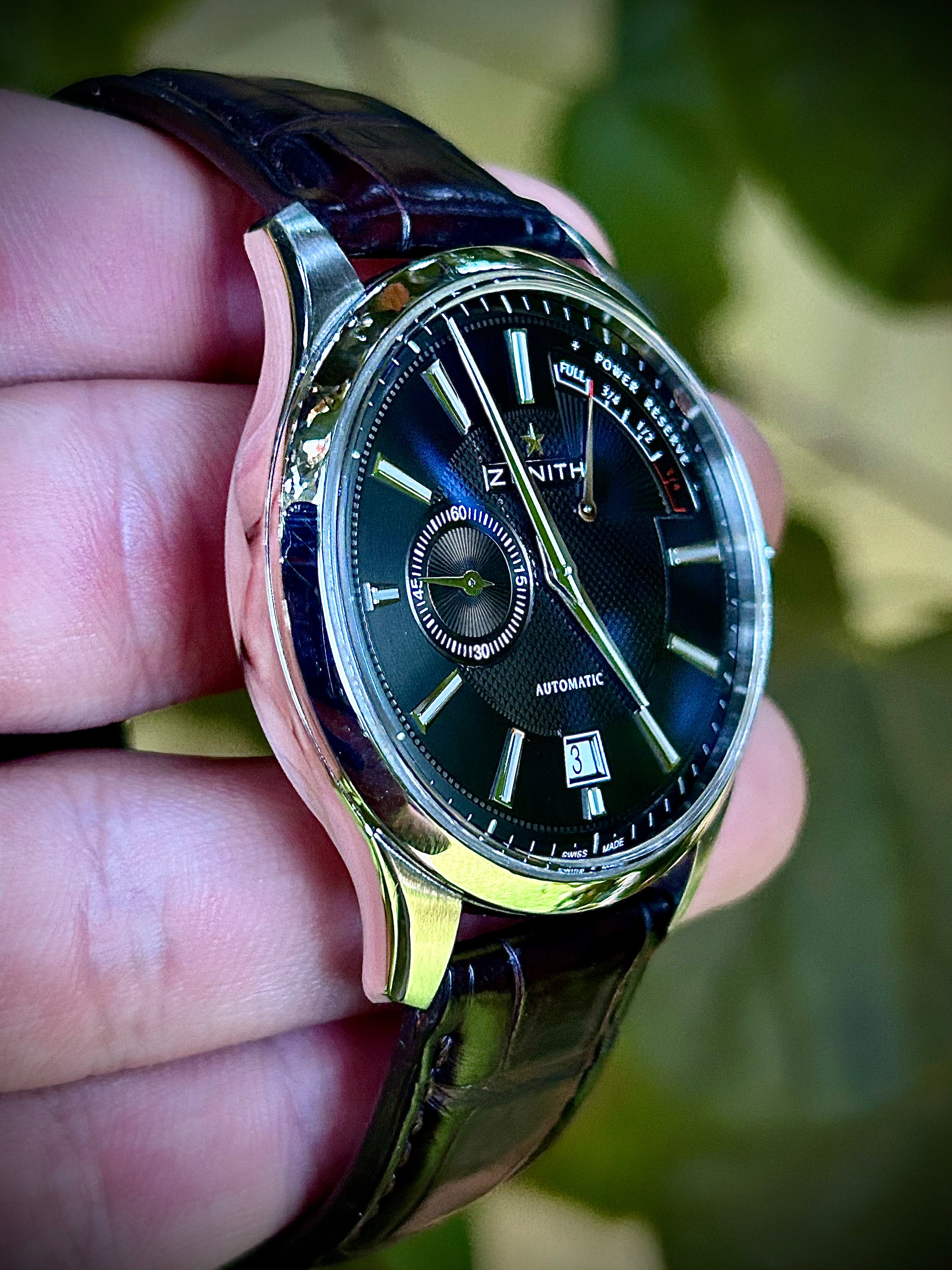 ZENITH ELITE CAPTAIN POWER RESERVE, FULL SET, INC GST