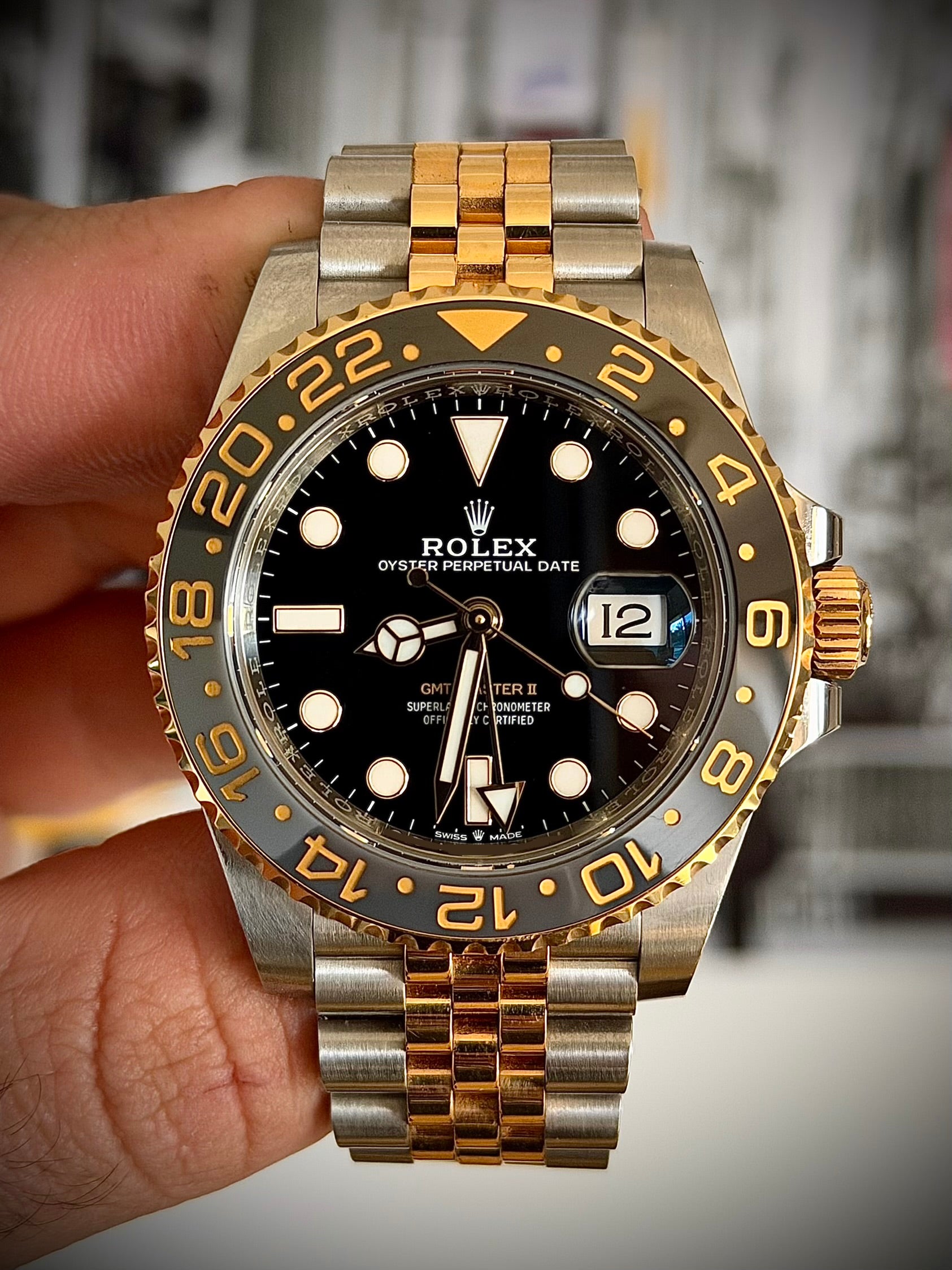2024 ROLEX GMT MASTER II, ZOMBIE, 126713GRNR, FULL SET, INC GST