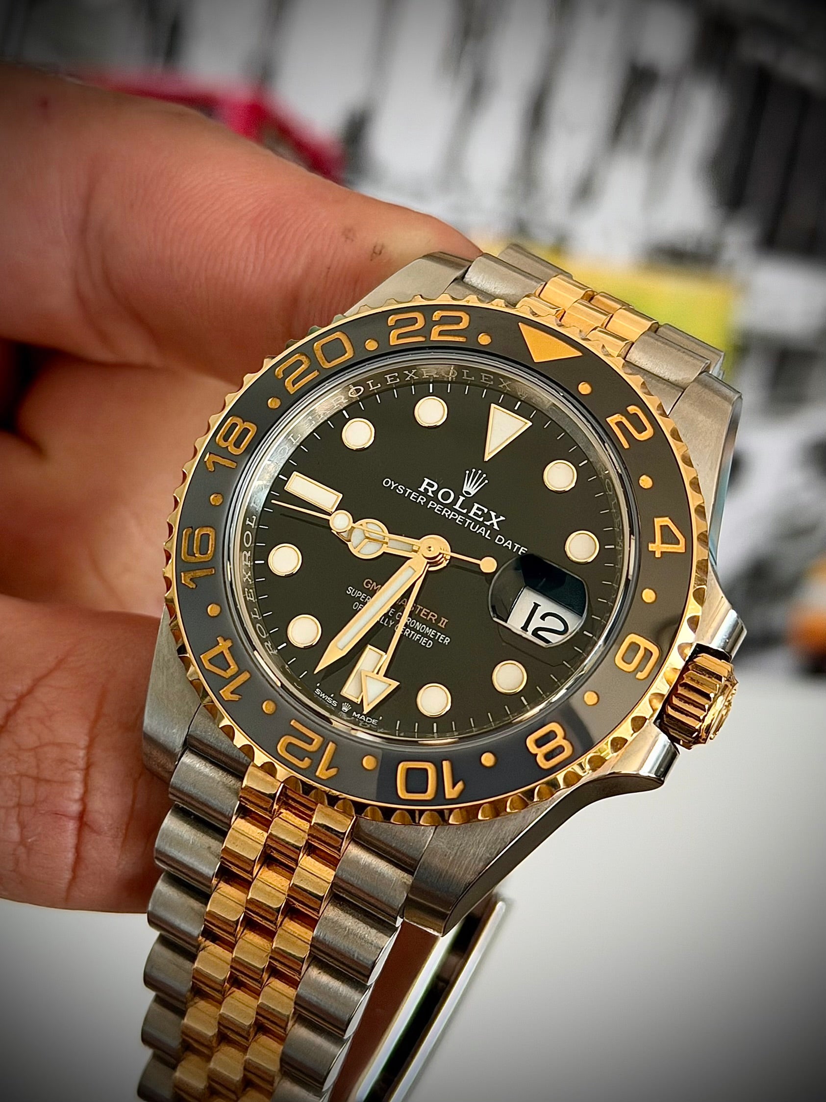 2024 ROLEX GMT MASTER II, ZOMBIE, 126713GRNR, FULL SET, INC GST