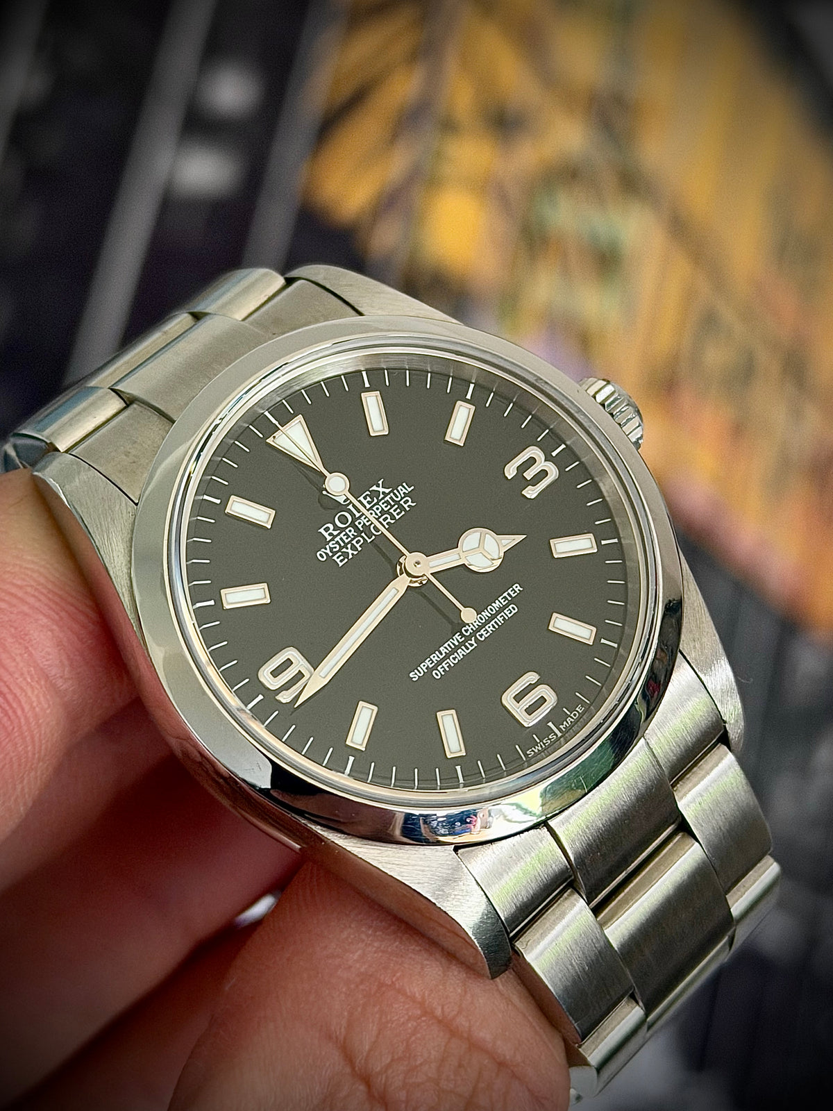 2002 ROLEX EXPLORER 36, 114270, NO-HOLES CASE, WATCH ONLY, INC GST