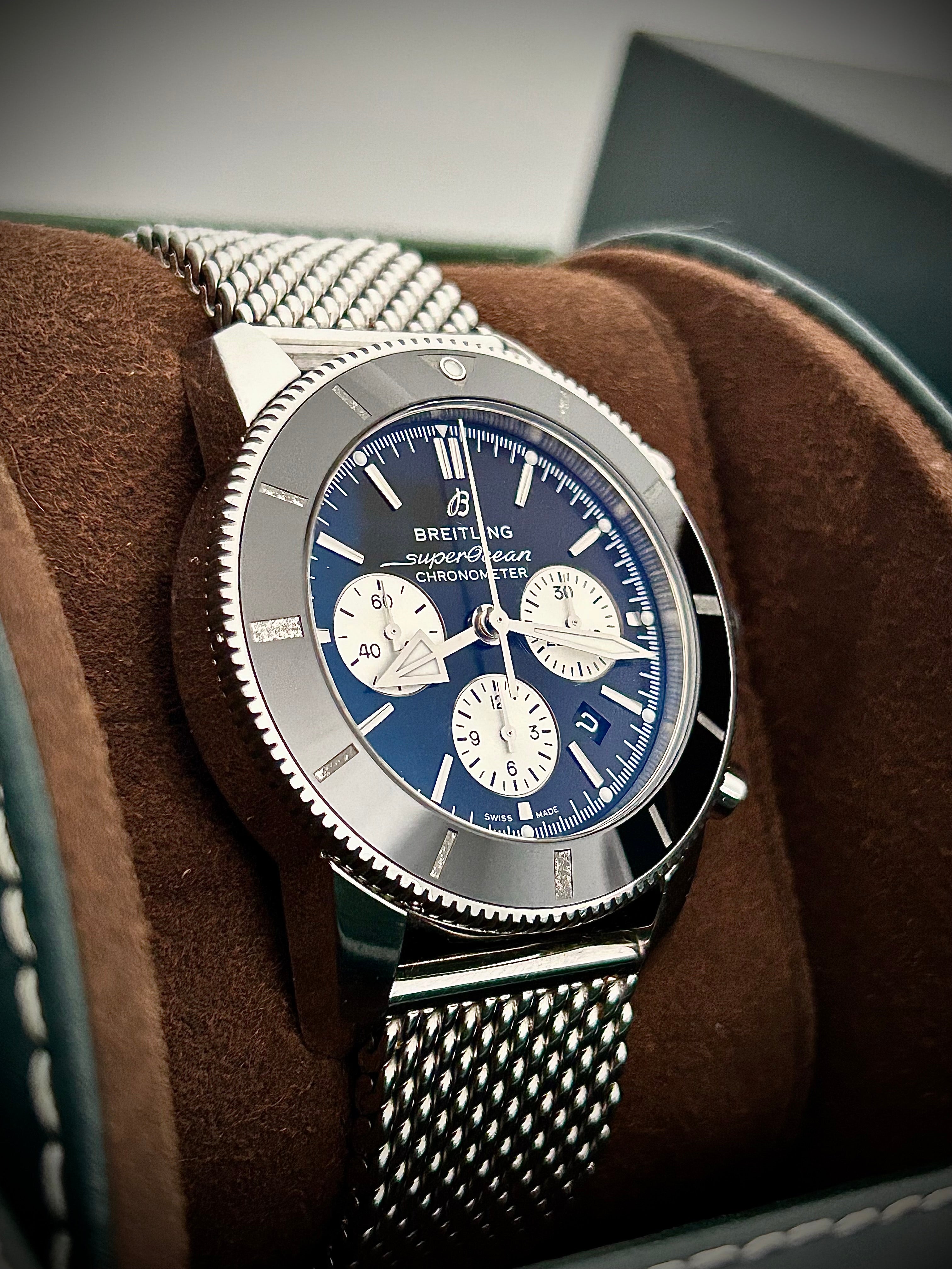 2018 BREITLING SUPER OCEAN HERTITAGE B01, BOX AND PAPERS, INC GST