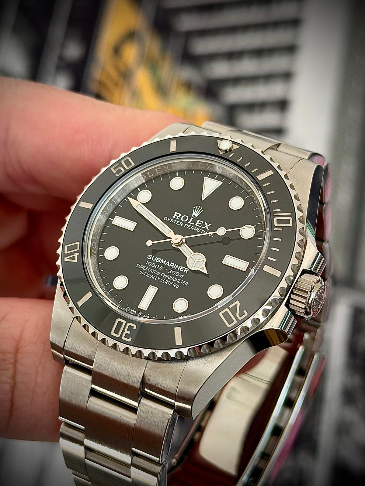 2022 ROLEX SUBMARINER, 124060, NO DATE, FULL SET, NEAR MINT CONDITION, INC GST