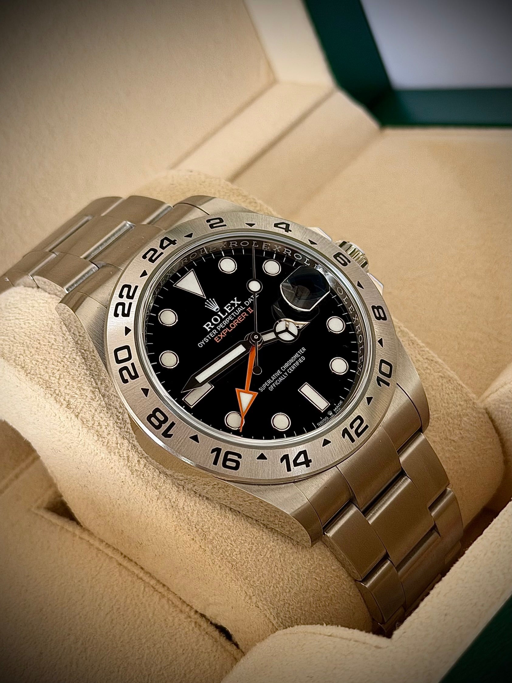 2025 ROLEX EXPLORER II BLACK DIAL, 226570, FULL SET, INC GST