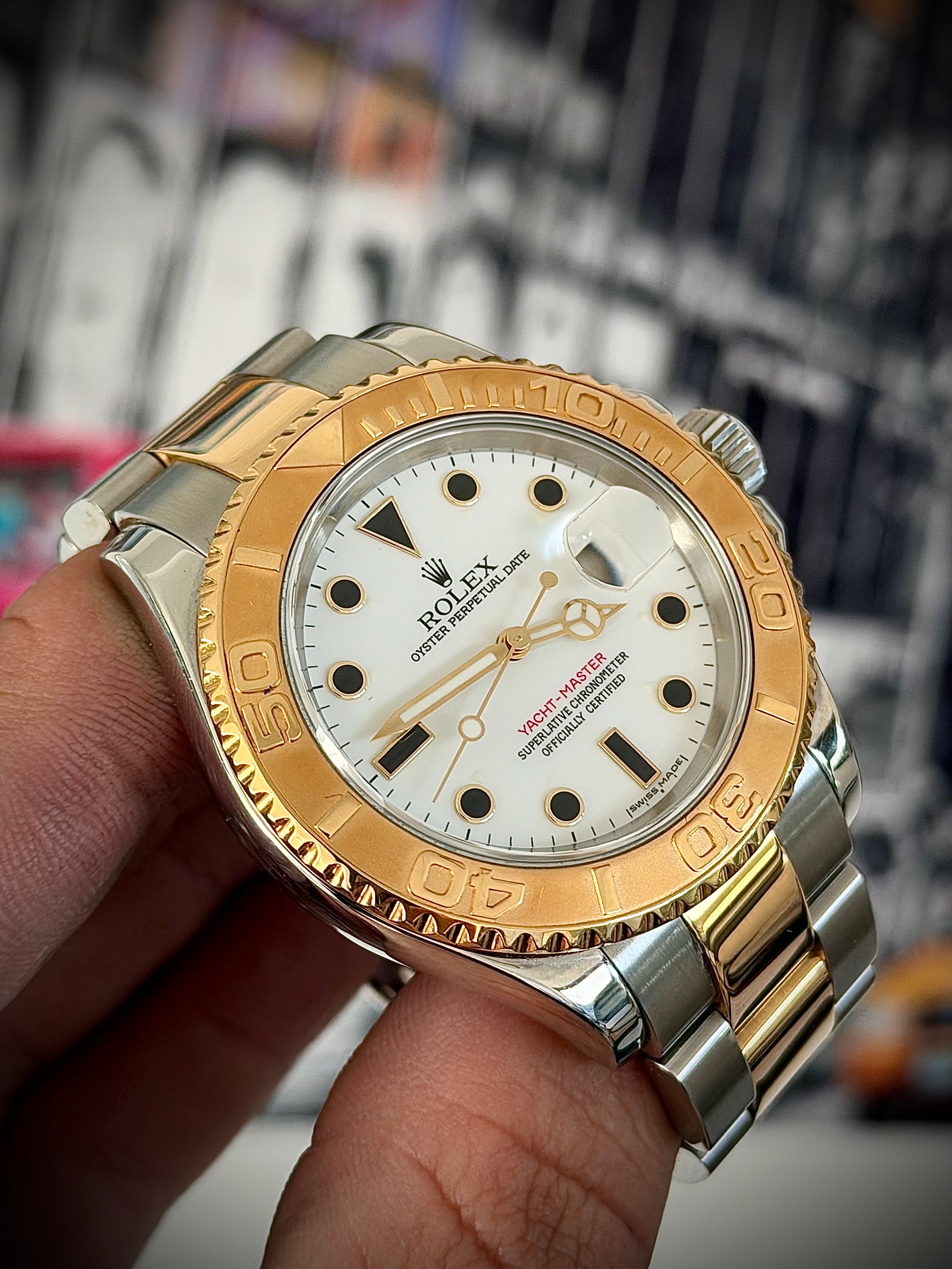 2006 ROLEX YACHT-MASTER, 16623, BOX & PAPERS, INC GST