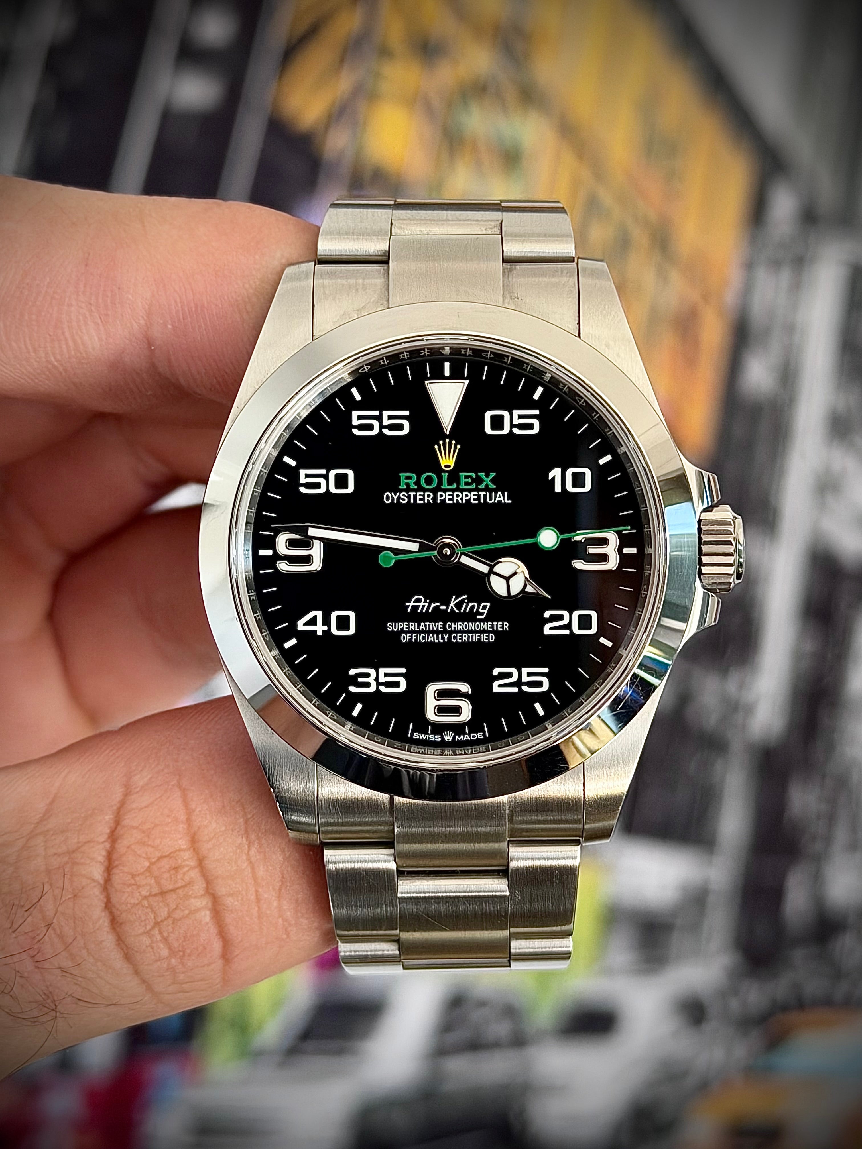 2023 ROLEX AIR KING, 126900, FULL SET, INC GST