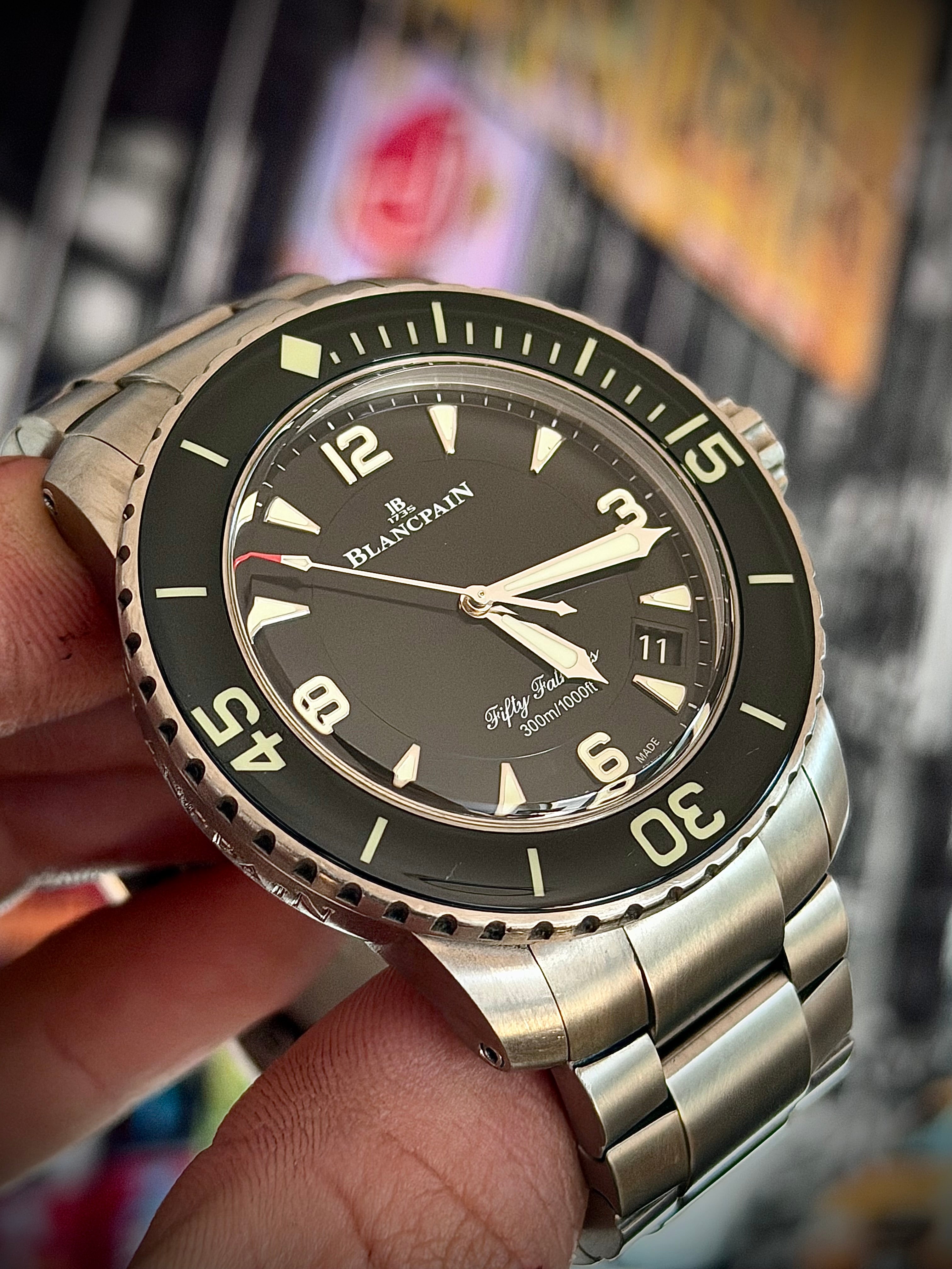 2024 BLANCPAIN FIFTY FATHOMS AUTOMATIQUE, 5015 12B30 98B, FULL SET, INC GST