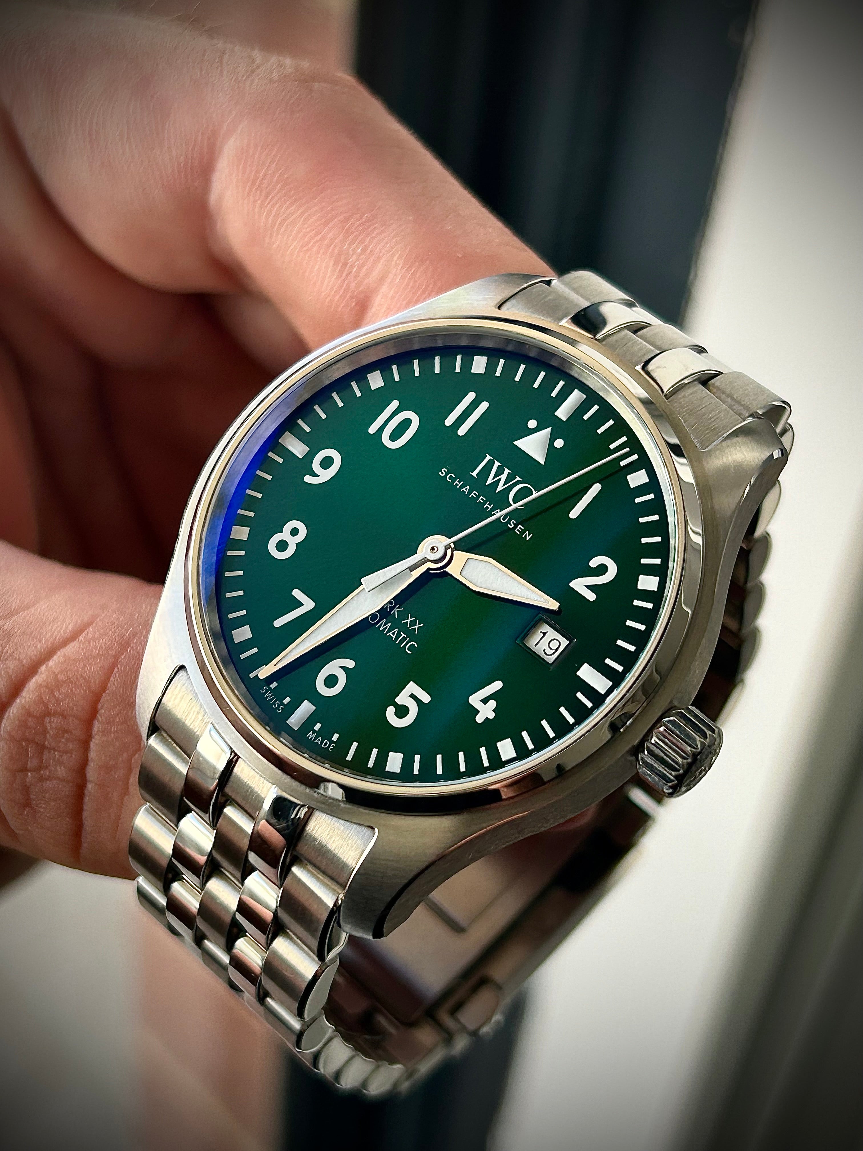 2023 IWC PILOTS WATCH MARK XX, GREEN DIAL, IW328206, FULL SET, INC GST