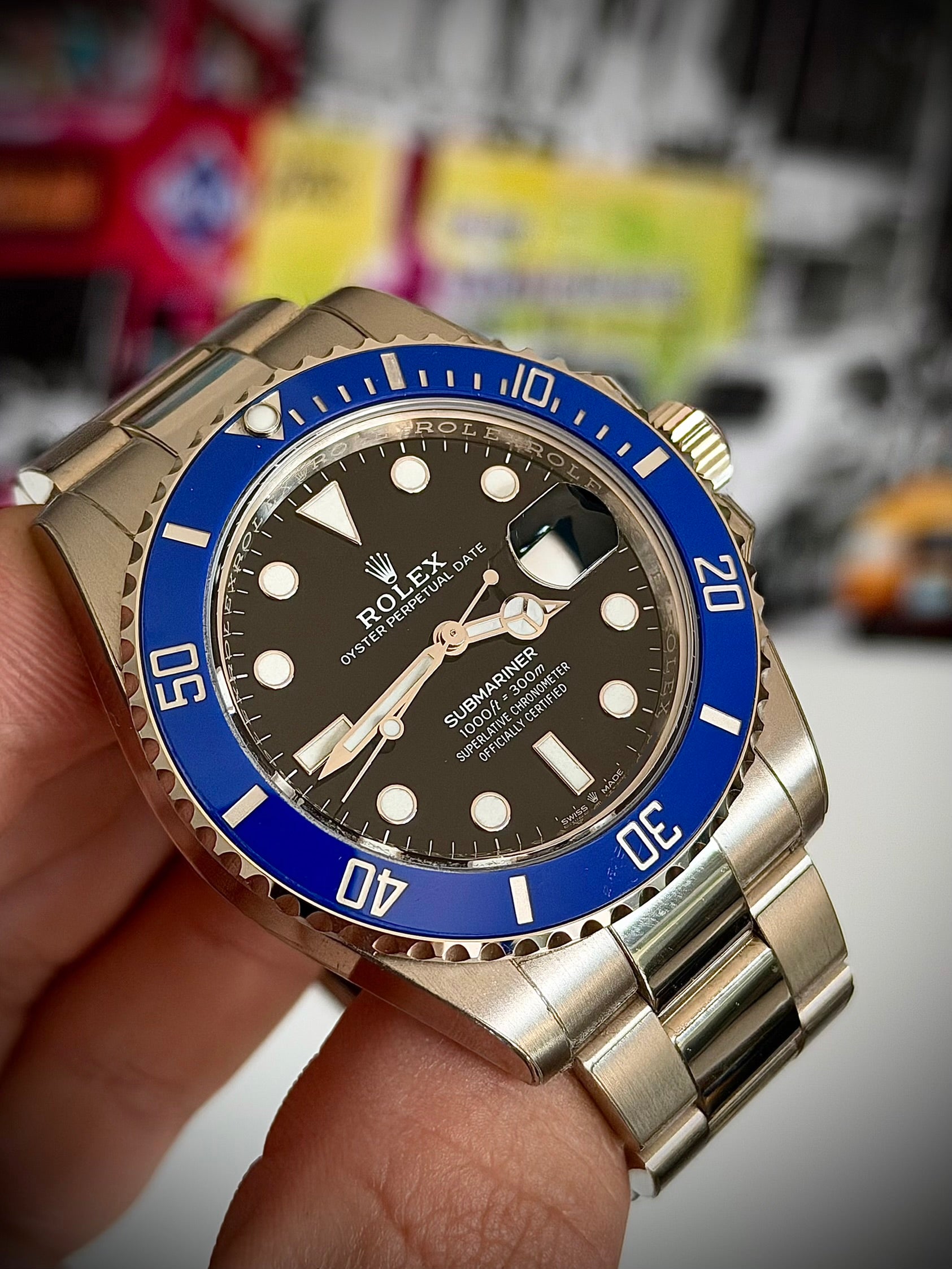 2023 ROLEX SUBMARINER DATE, 126619LB, COOKIE MONSTER, FULL SET, INC GST