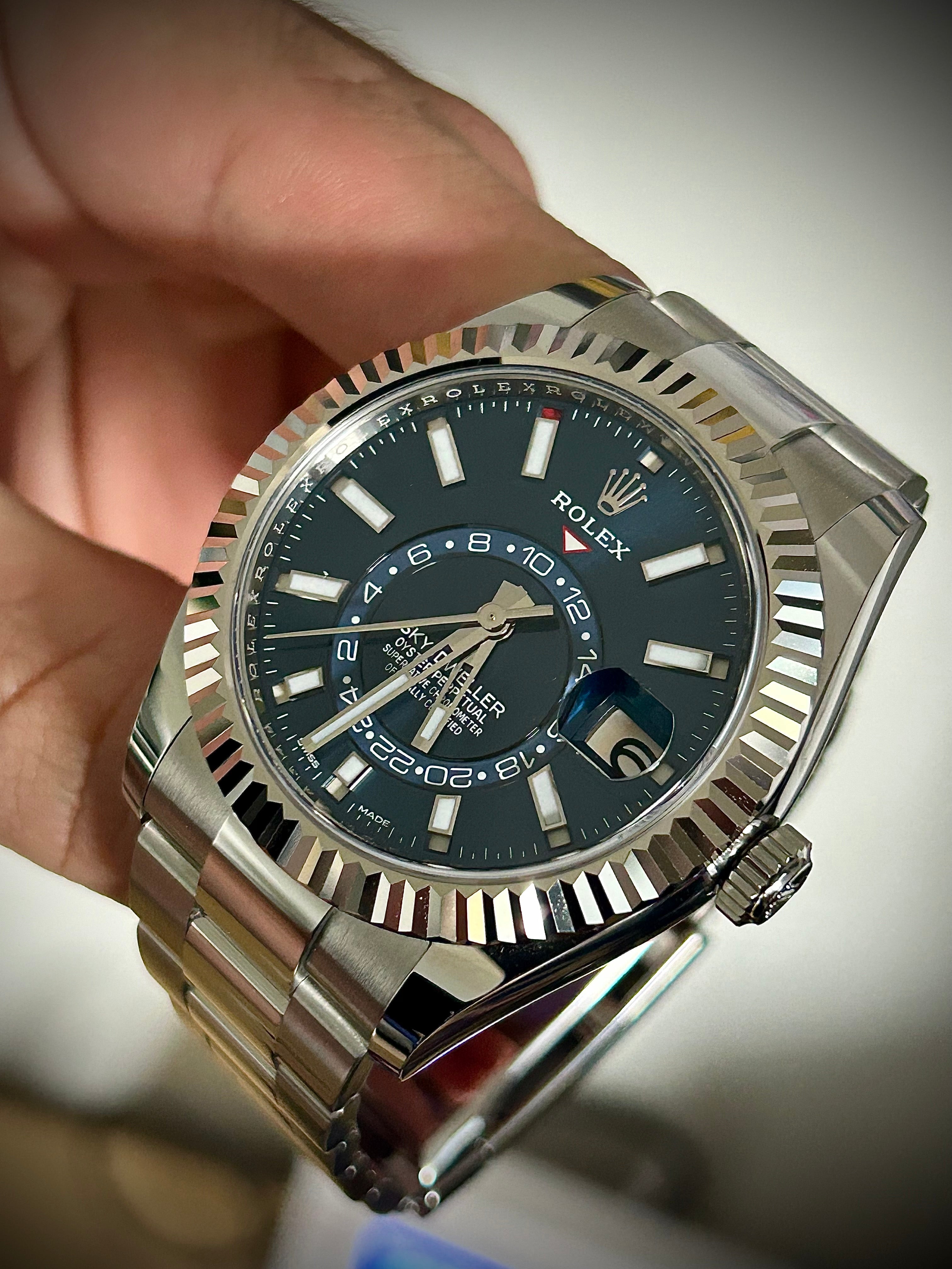 2021 ROLEX SKY DWELLER, BLUE DIAL, OYSTER, 326934, FULL SET, INC GST