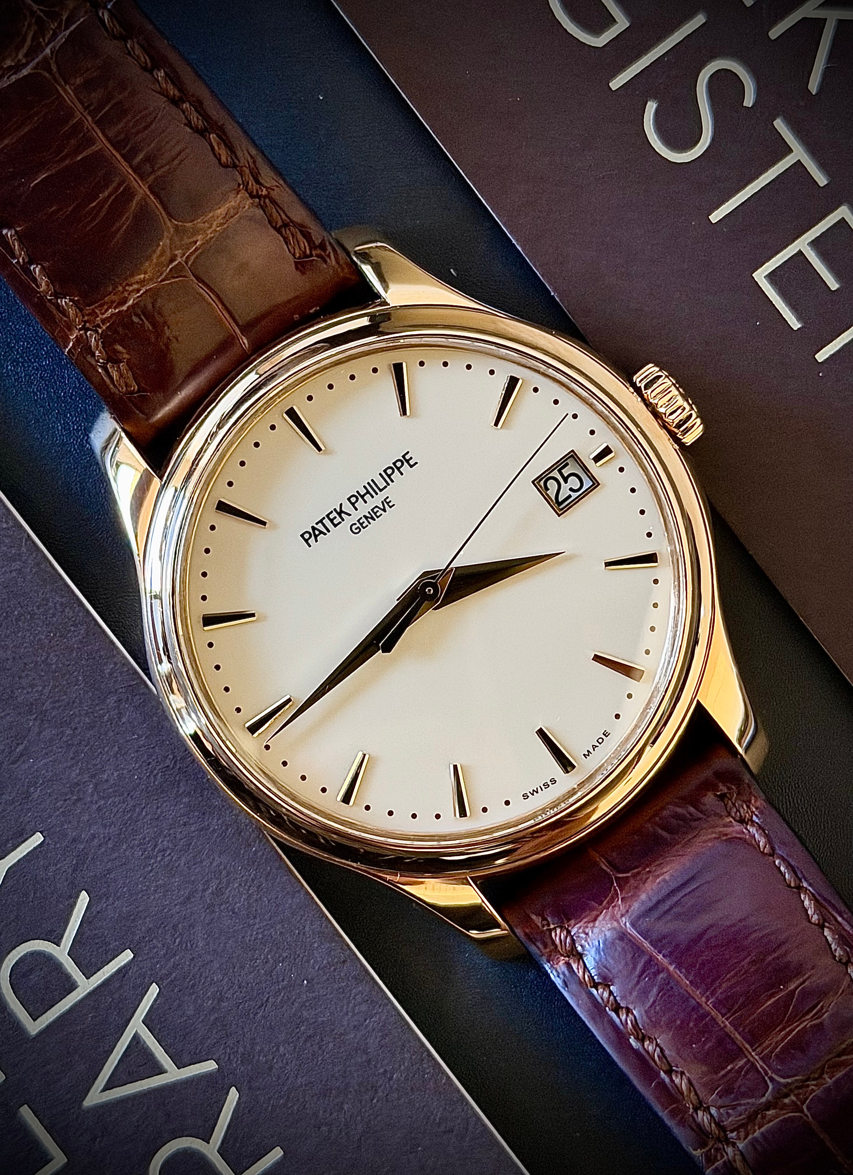 2013 PATEK PHILIPPE CALATRAVA, 5227J-001, 18CT YELLOW GOLD, FULL SET, PATEK SERVICED, ORIGINAL PURCHASE RECEIPT, INC GST