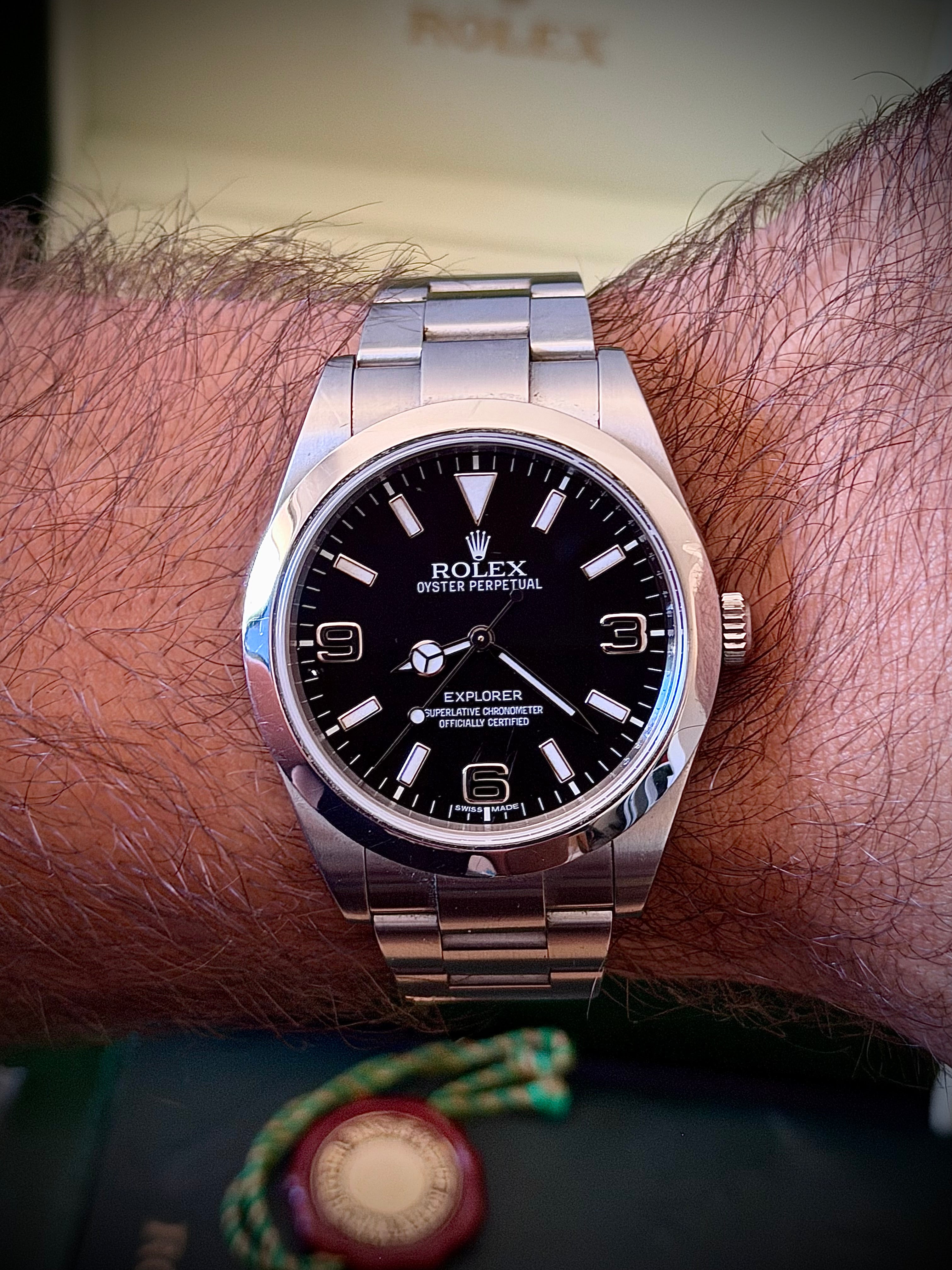 2012 ROLEX EXPLORER 39, 214270, FULL SET, INC GST