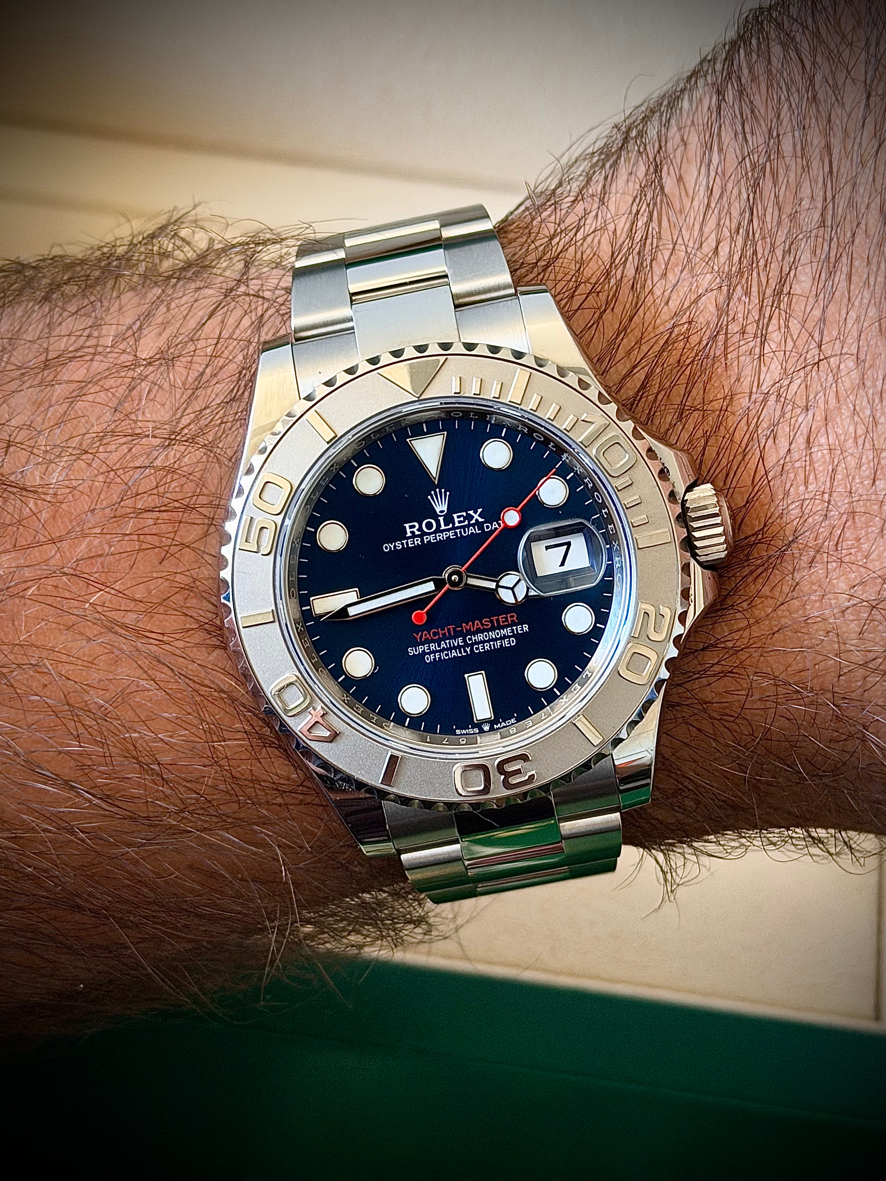 2022 ROLEX YACHT-MASTER 40, BLUE DIAL, 126622, BOX AND PAPERS, INC GST