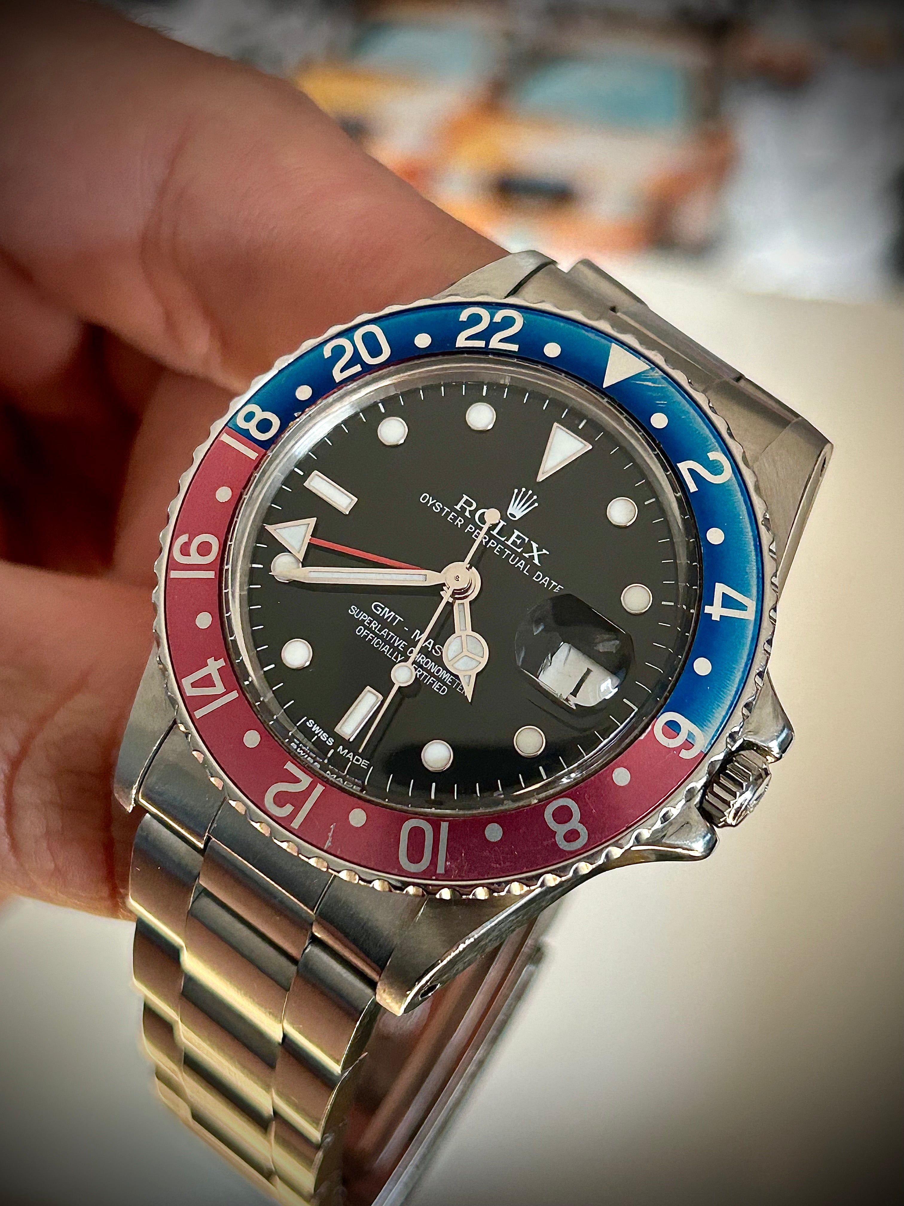 1983 ROLEX GMT-MASTER, PEPSI, 16750, WATCH ONLY, INC GST