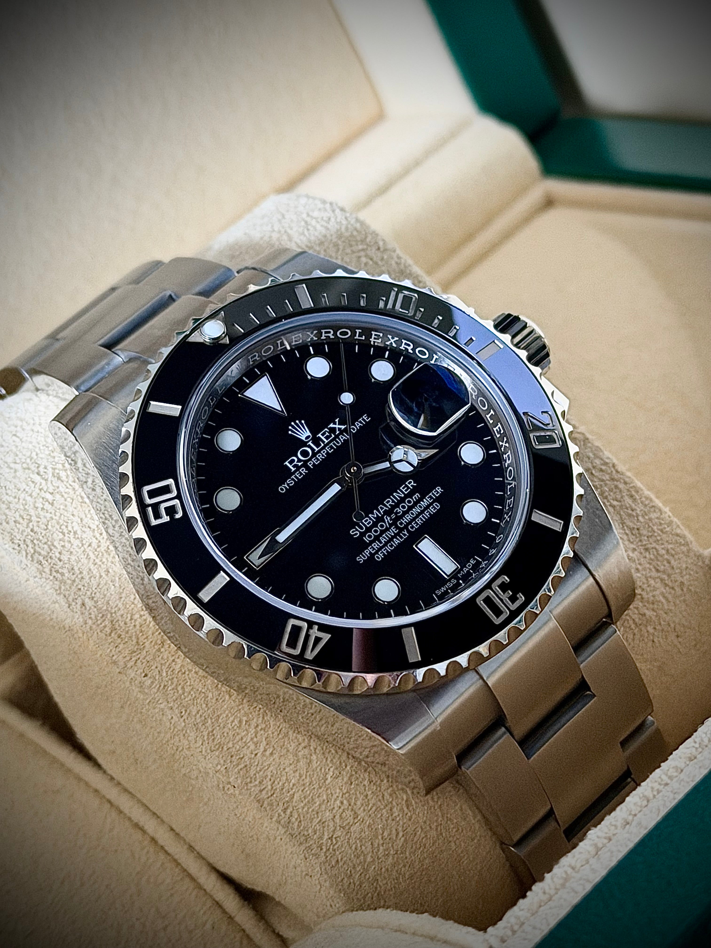 2016 ROLEX SUBMARINER DATE, 116610LN, FULL SET, ORIGINAL AD INVOICE, INC GST