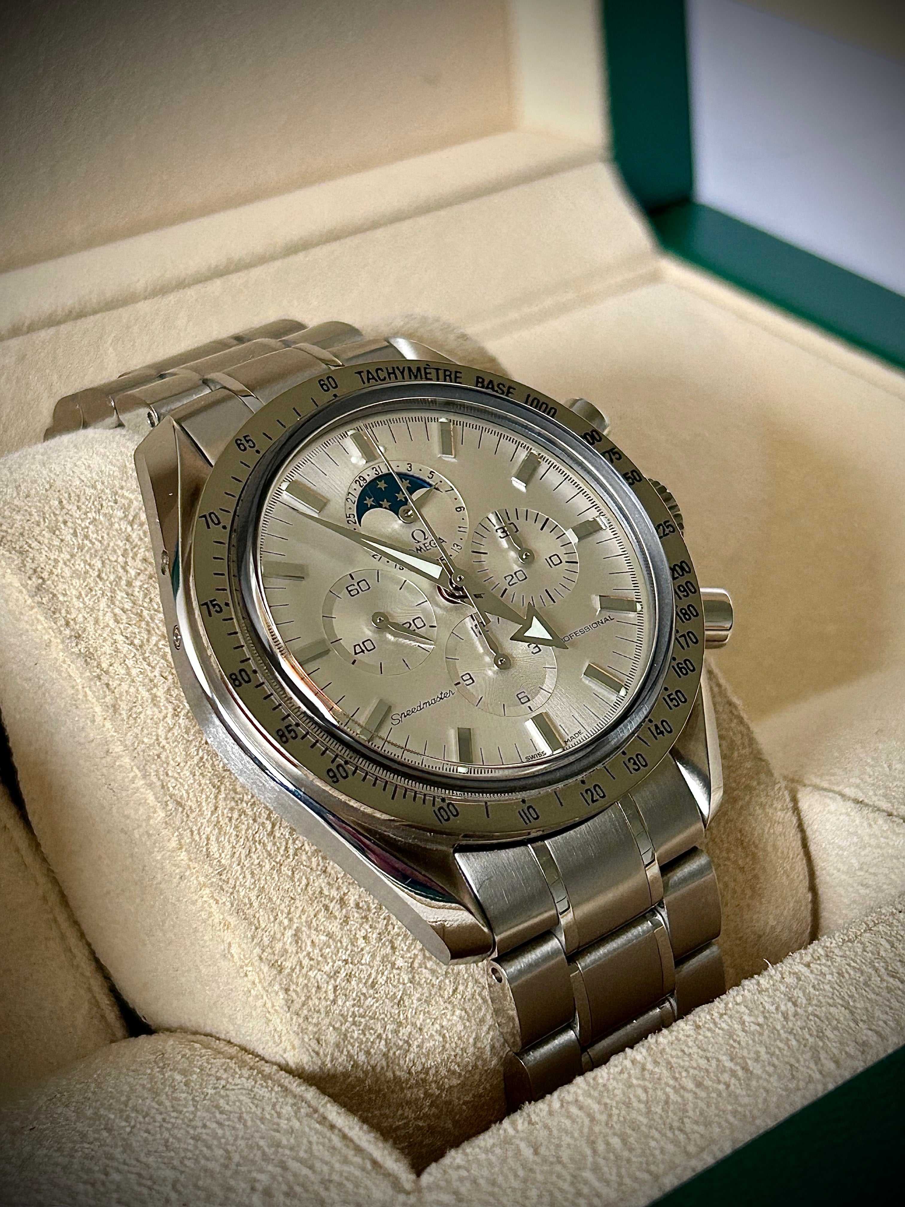 OMEGA SPEEDMASTER PROFESSIONAL MOONPHASE 3575.30.00, WATCH + UNCLE SEIKO STRAP, INC GST