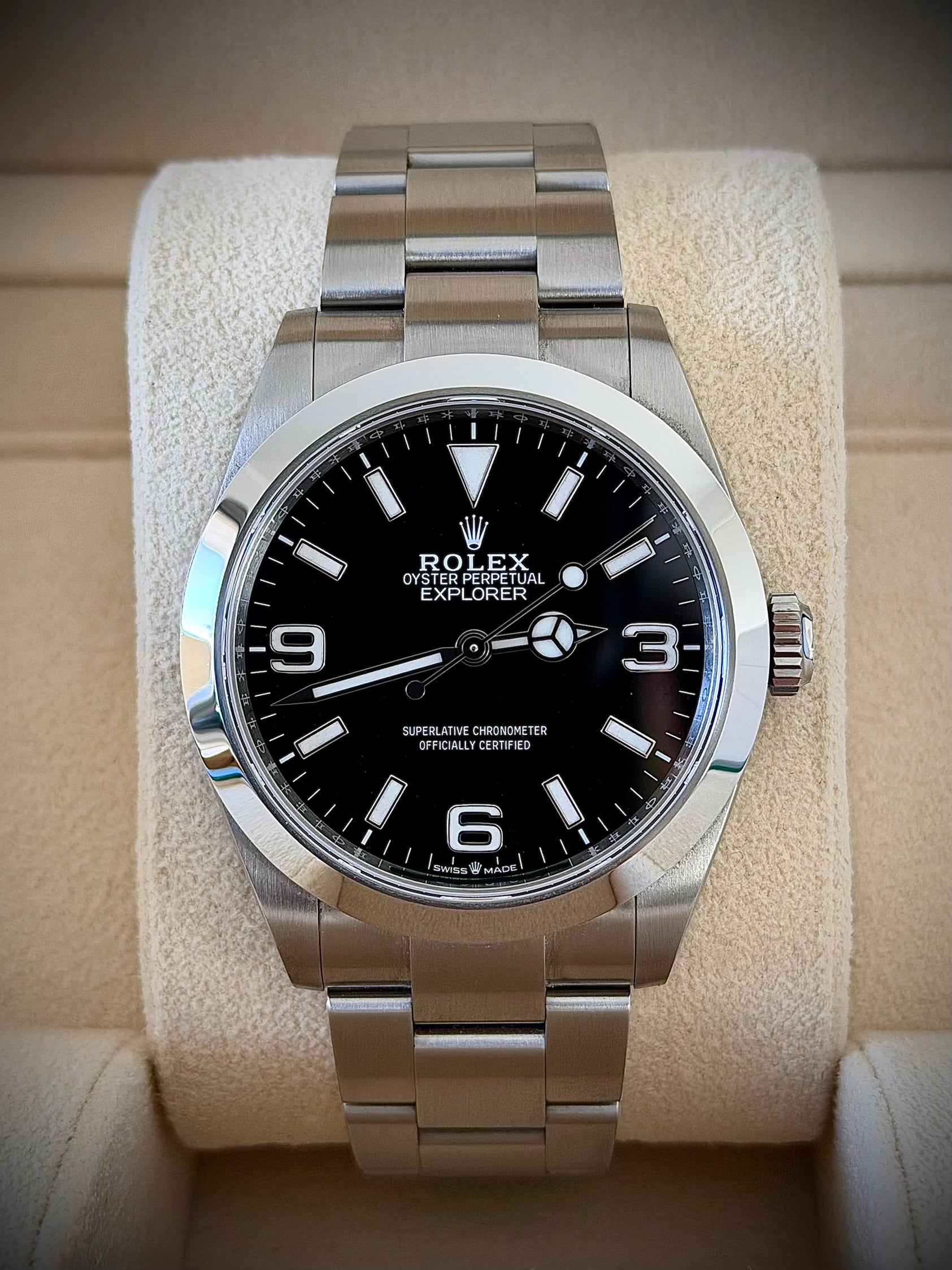 2024 ROLEX EXPLORER 40, 224270, FULL SET, INC GST