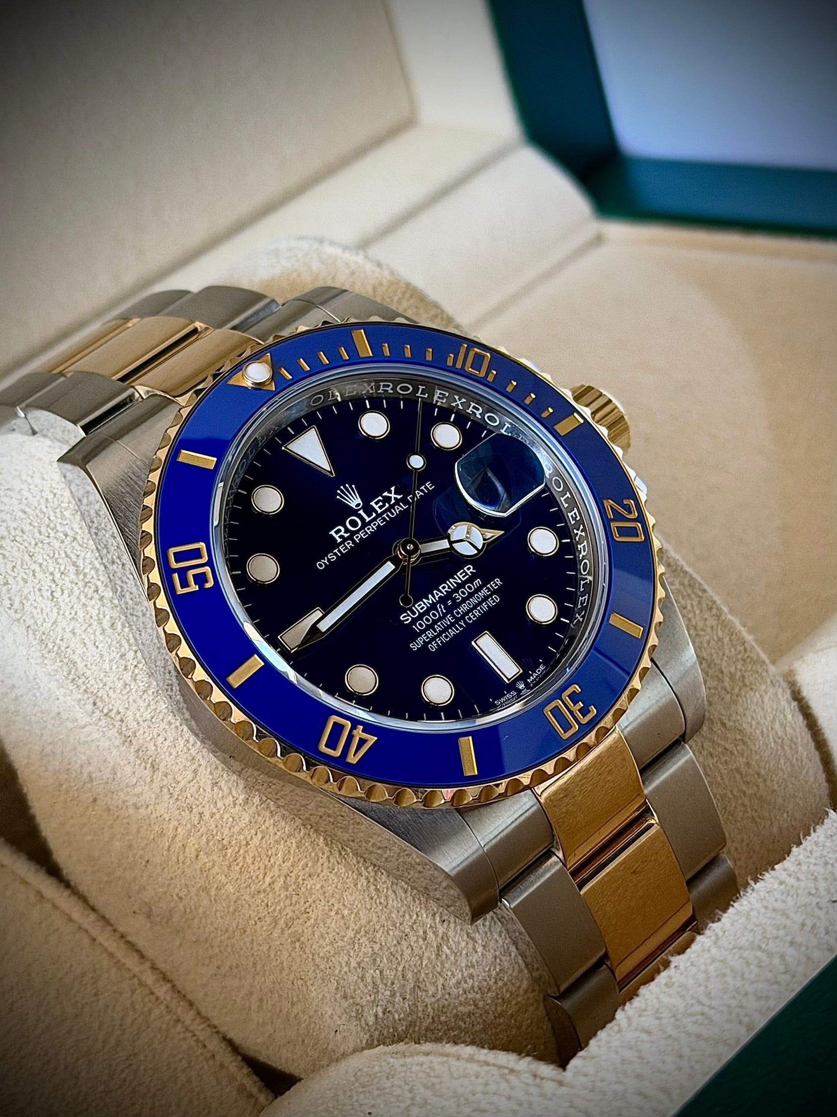 2021 ROLEX SUBMARINER BLUESY 126613LB, FULL SET, INC GST