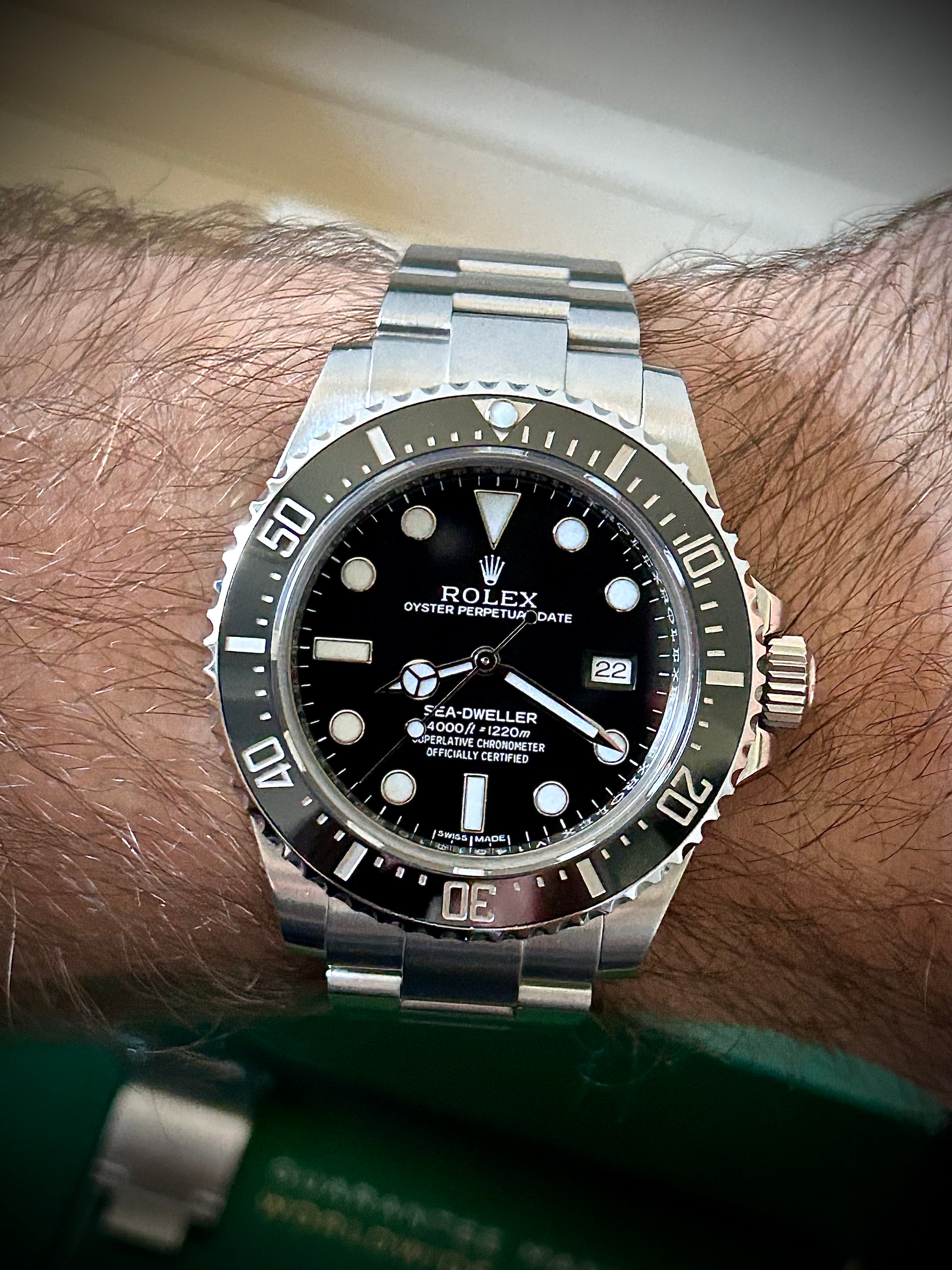 2015 ROLEX SEA-DWELLER 4000, 116600, FULL SET, INC GST