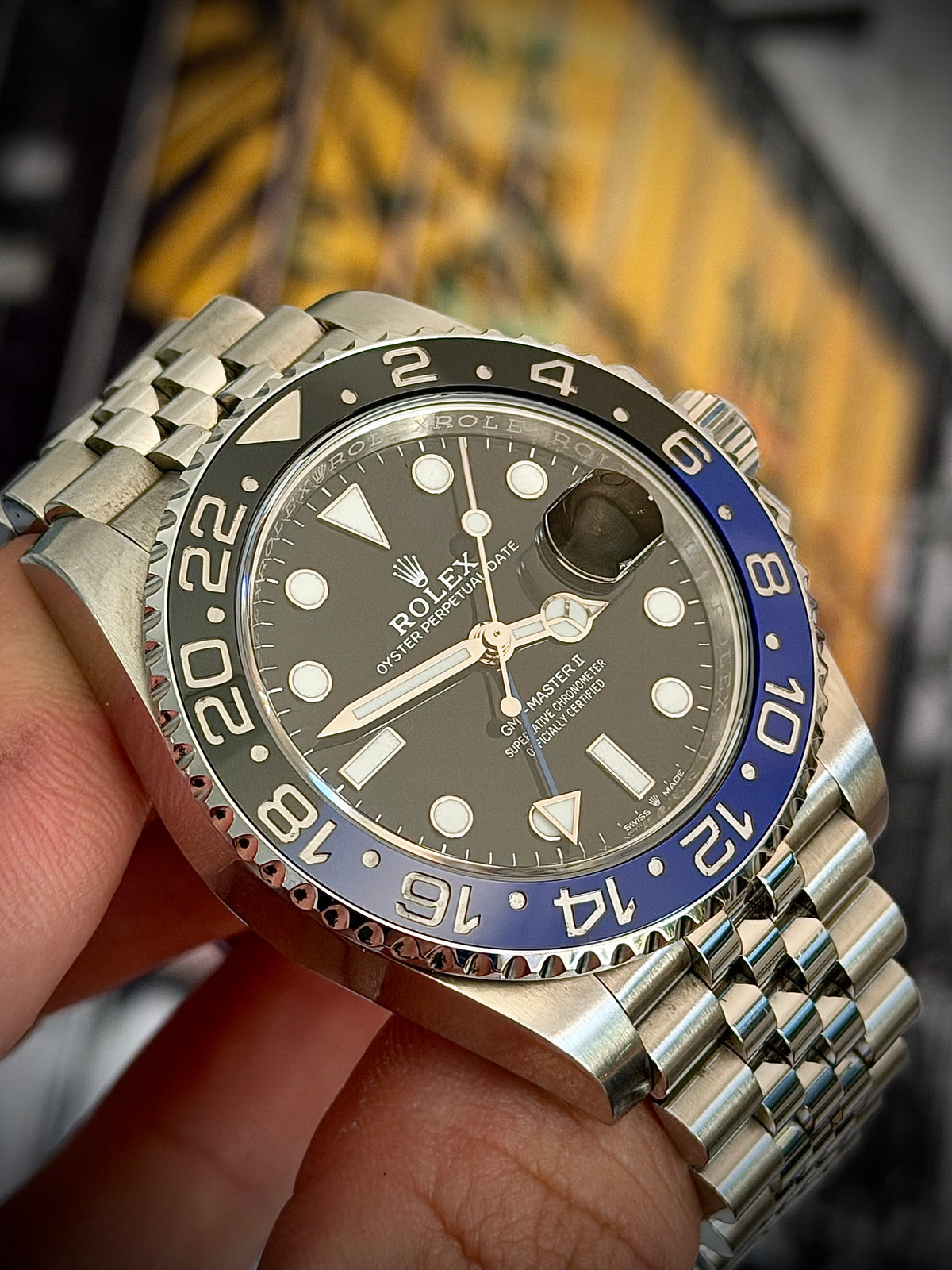 2020 ROLEX GMT-MASTER II “BATGIRL”, 126710BLNR, JUBILEE BRACELET, FULL SET, EXCELLENT CONDITION, INC GST
