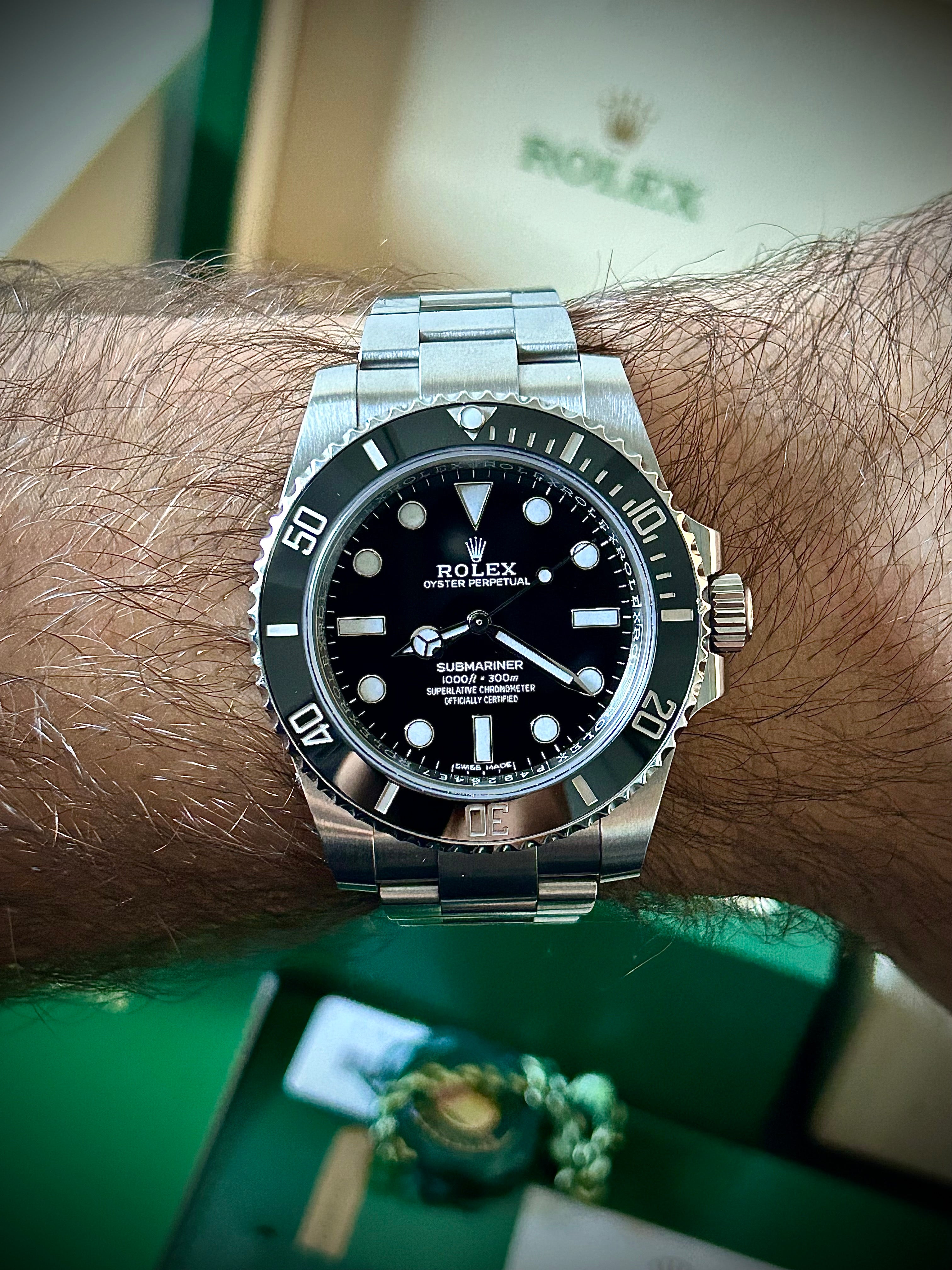2018 ROLEX SUBMARINER NO DATE, 114060, FULL, INC GST
