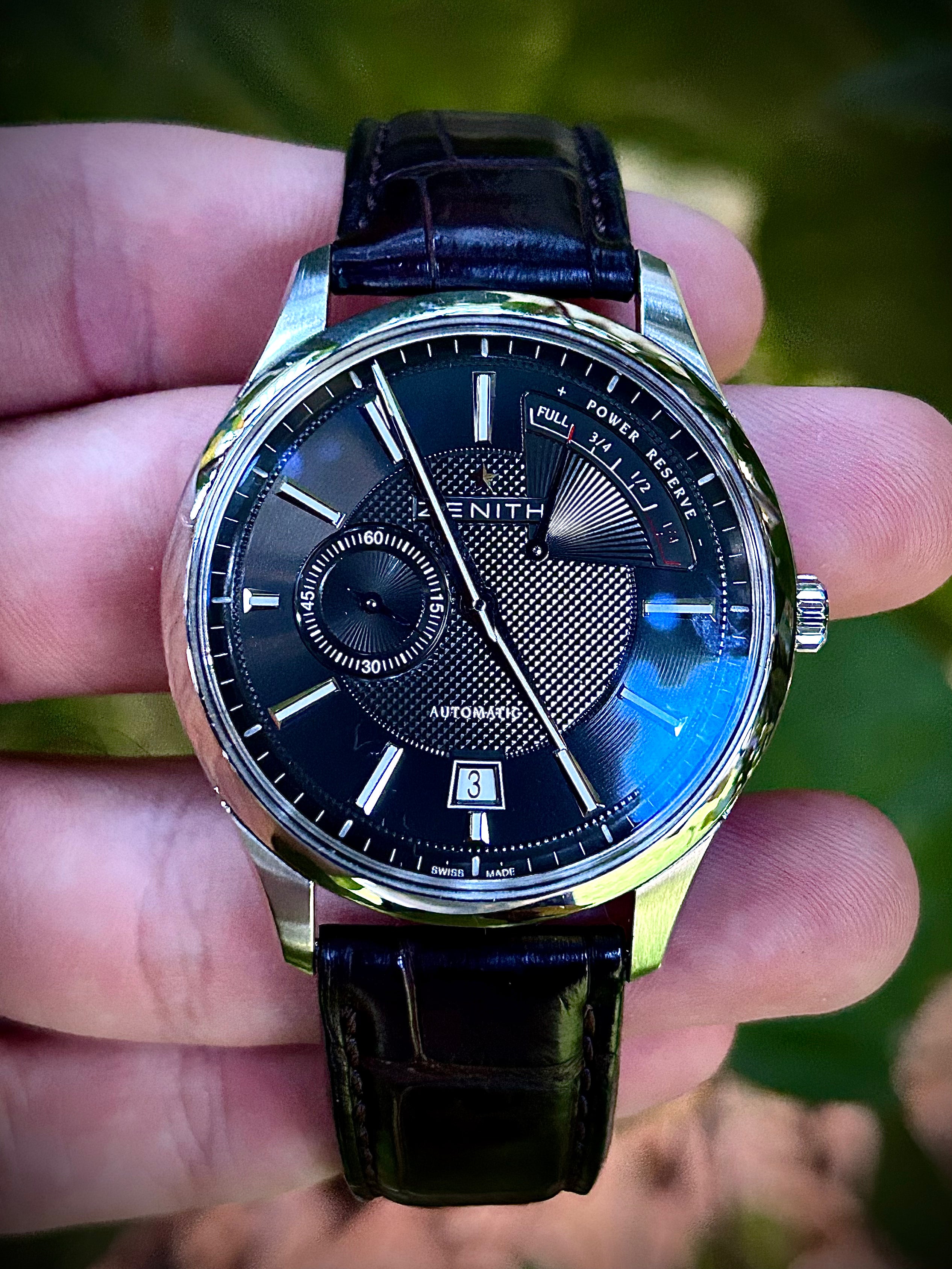 ZENITH ELITE CAPTAIN POWER RESERVE, FULL SET, INC GST