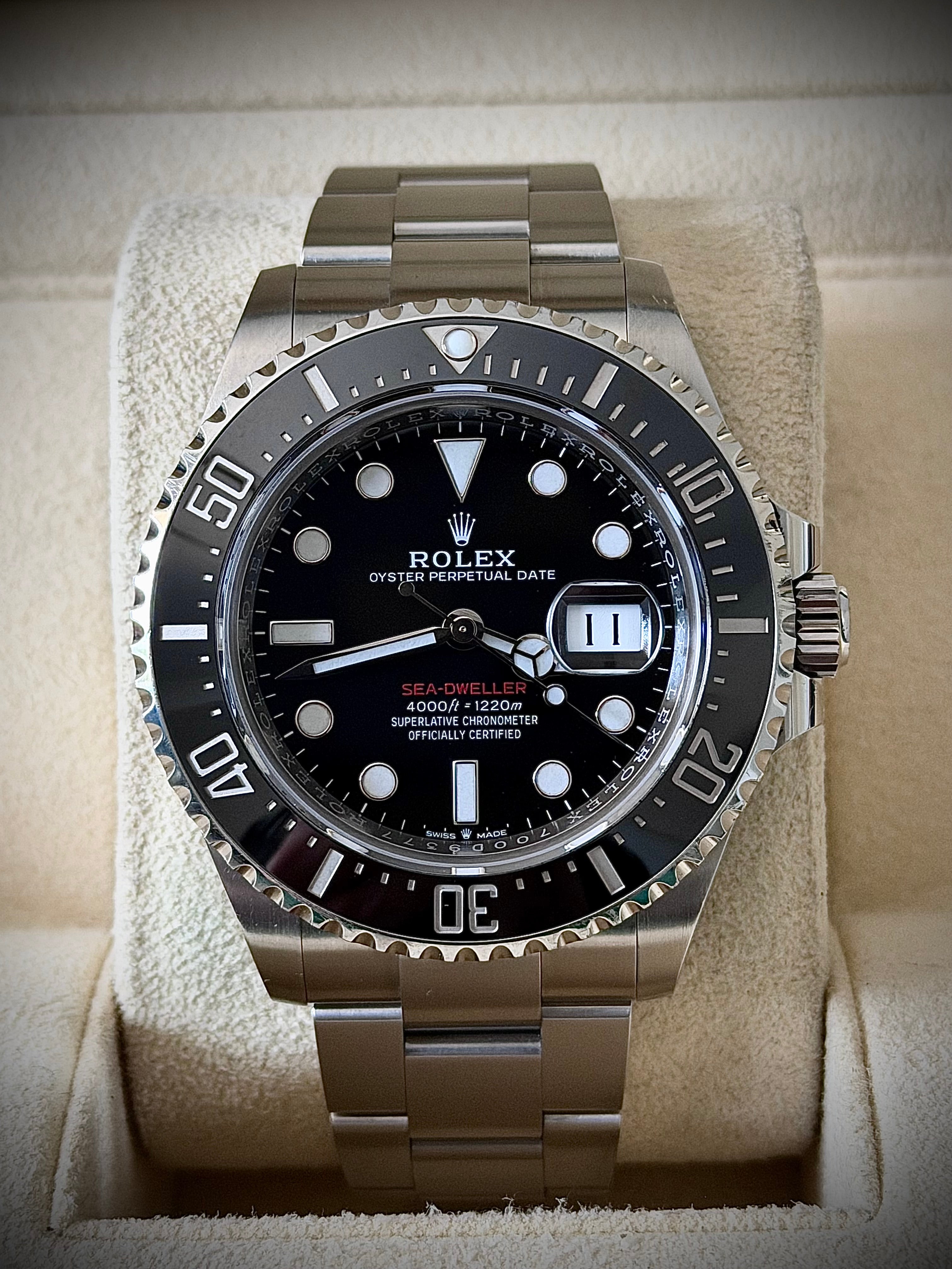2021 ROLEX SEA DWELLER, SD43, 126600, BOX AND PAPERS, INC GST
