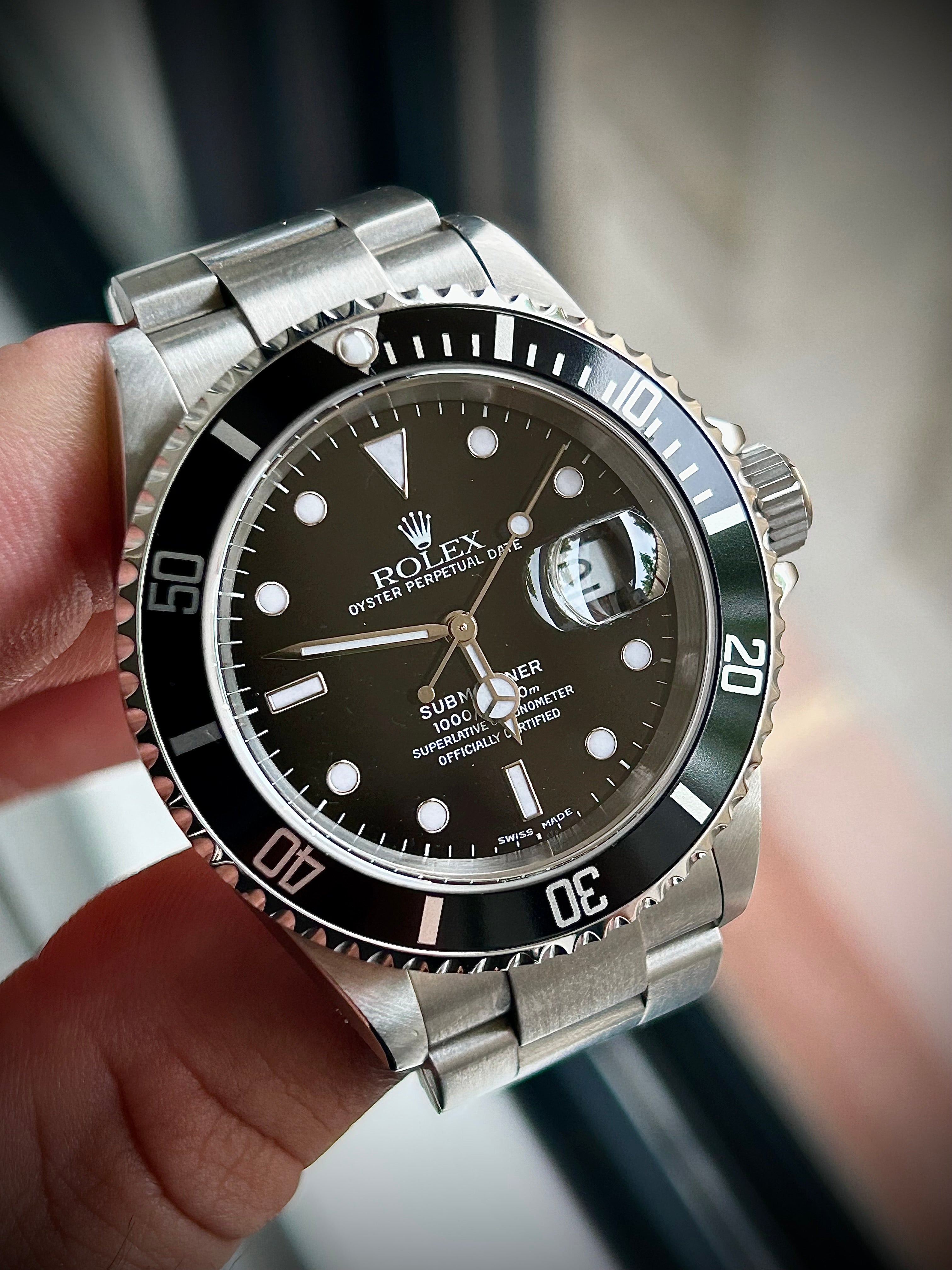 2005 ROLEX SUBMARINER DATE, 16610, FULL SET, RSC, INC GST