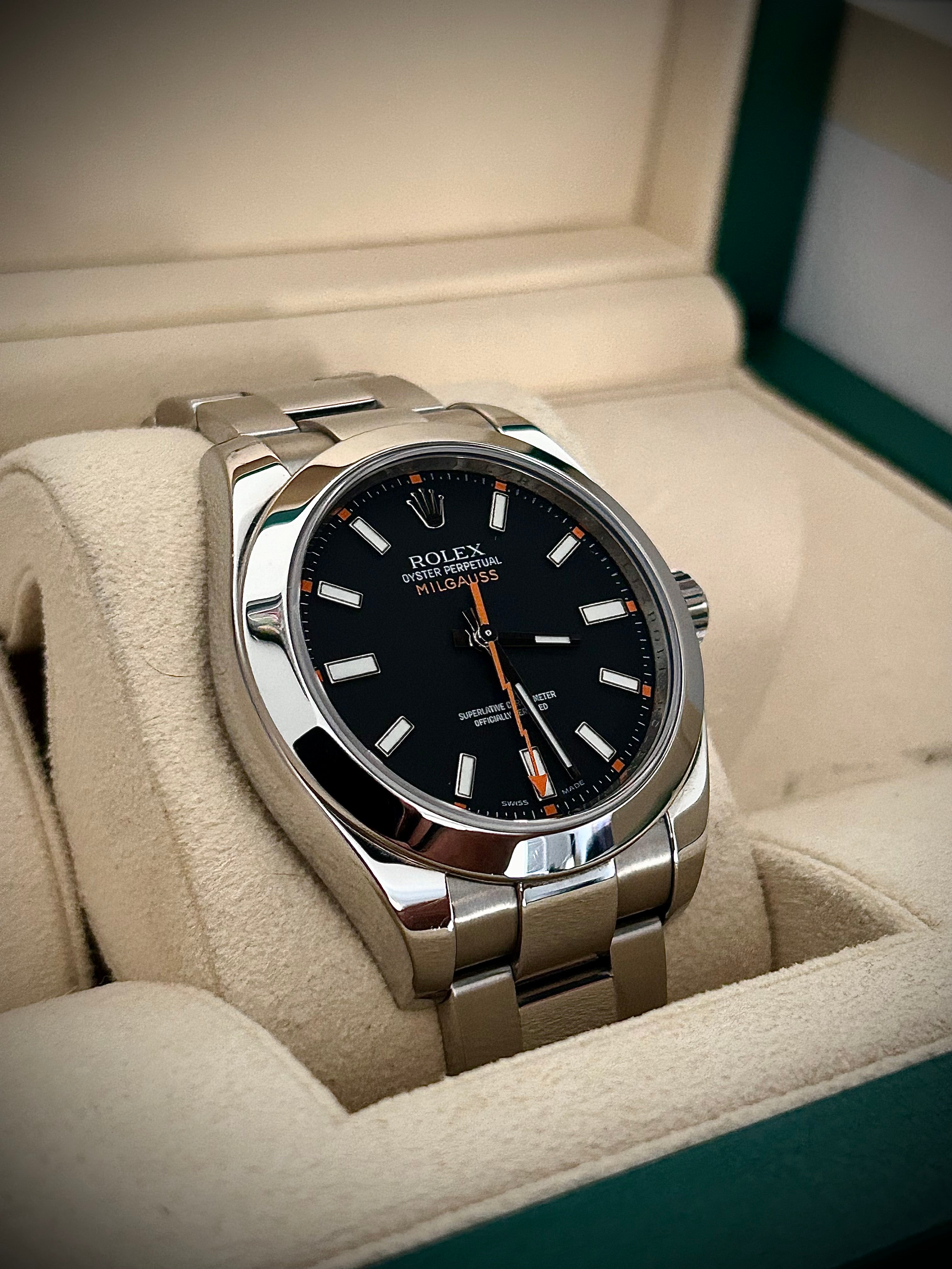 2008 ROLEX MILGAUSS, 116400, FULL SET, INC GST