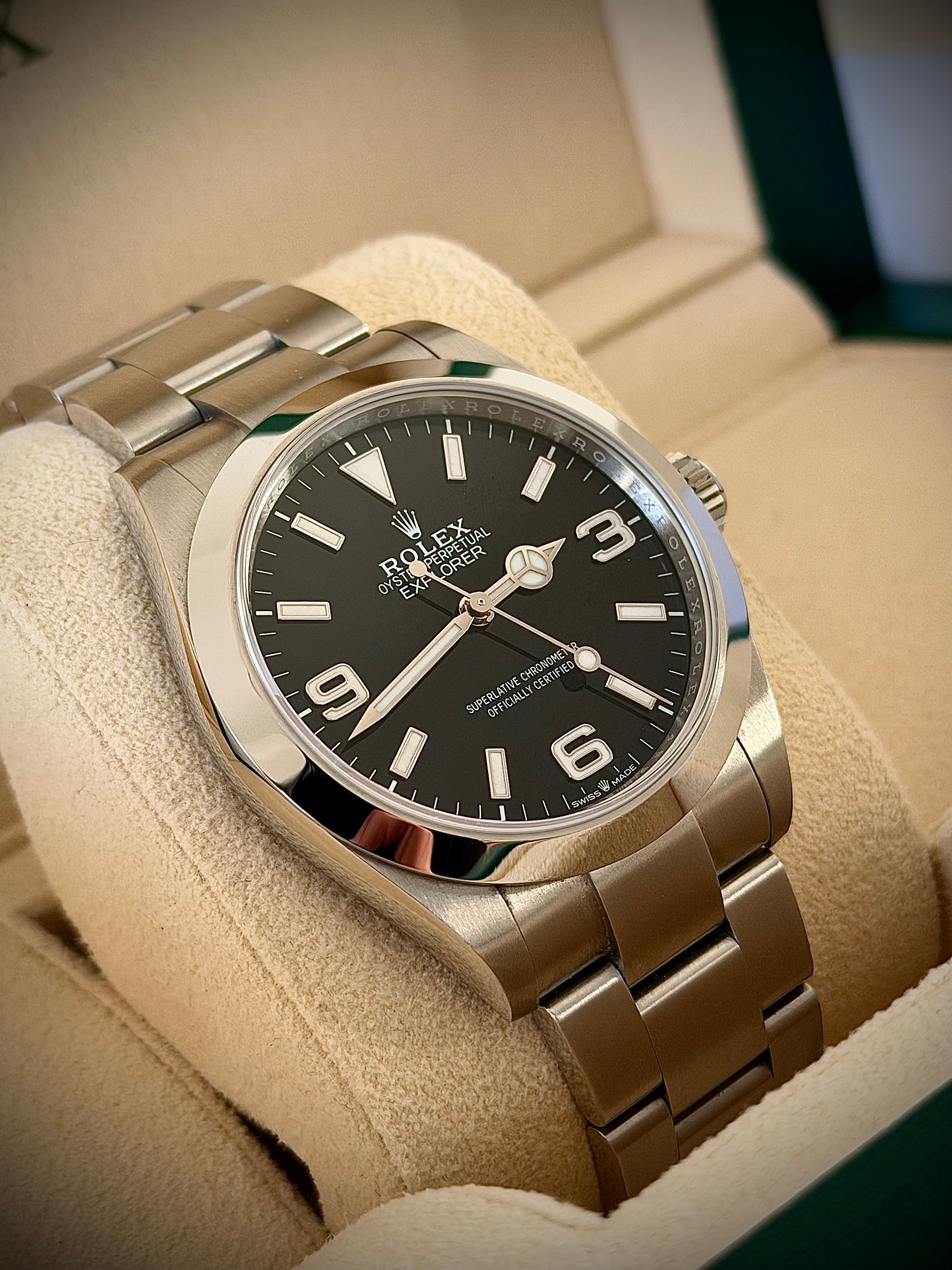 2024 ROLEX EXPLORER 40, 224270, FULL SET, INC GST