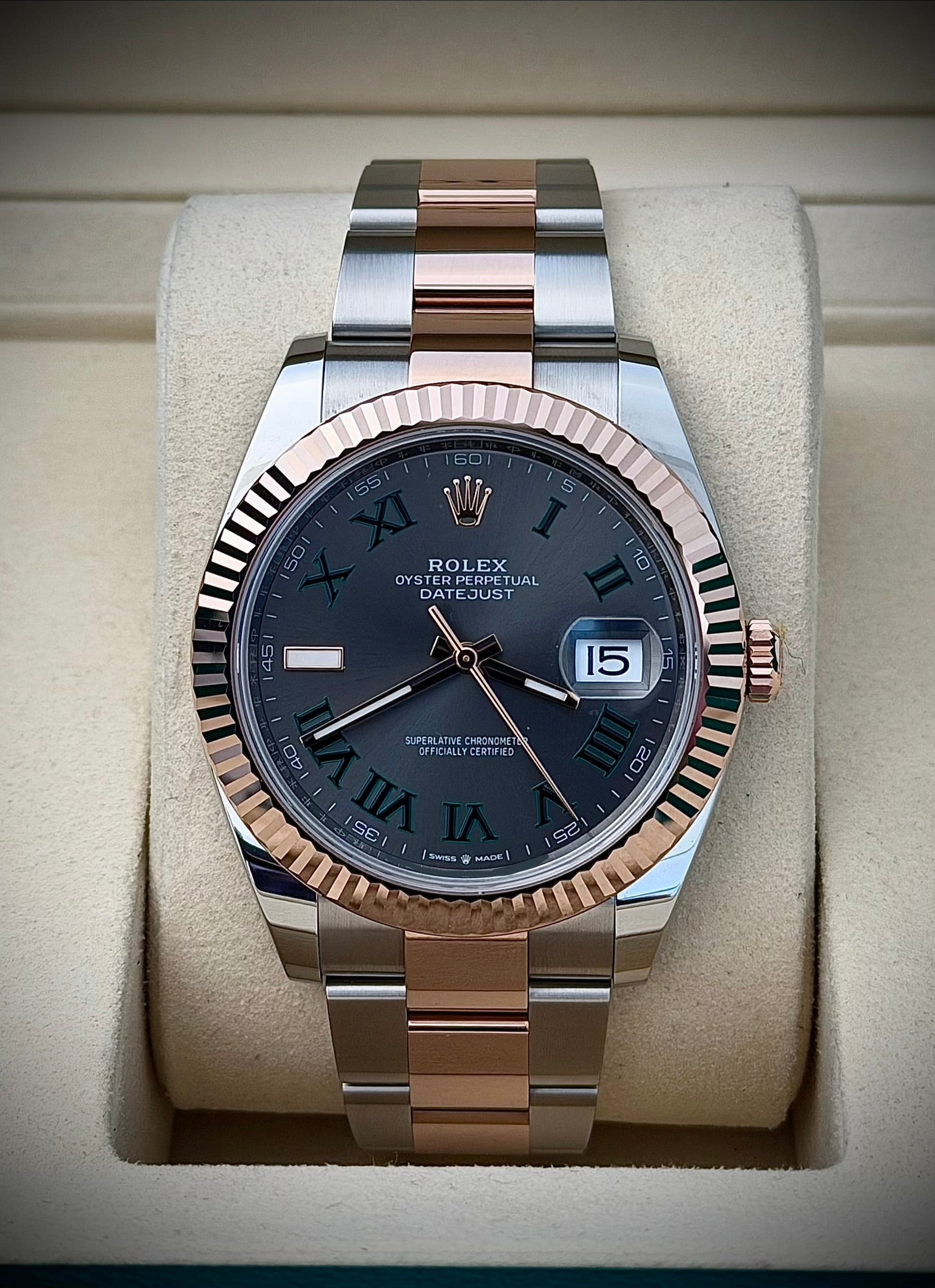 2026 ROLEX DATEJUST 41, WIMBLEDON, 126331, FULL SET, INC GST