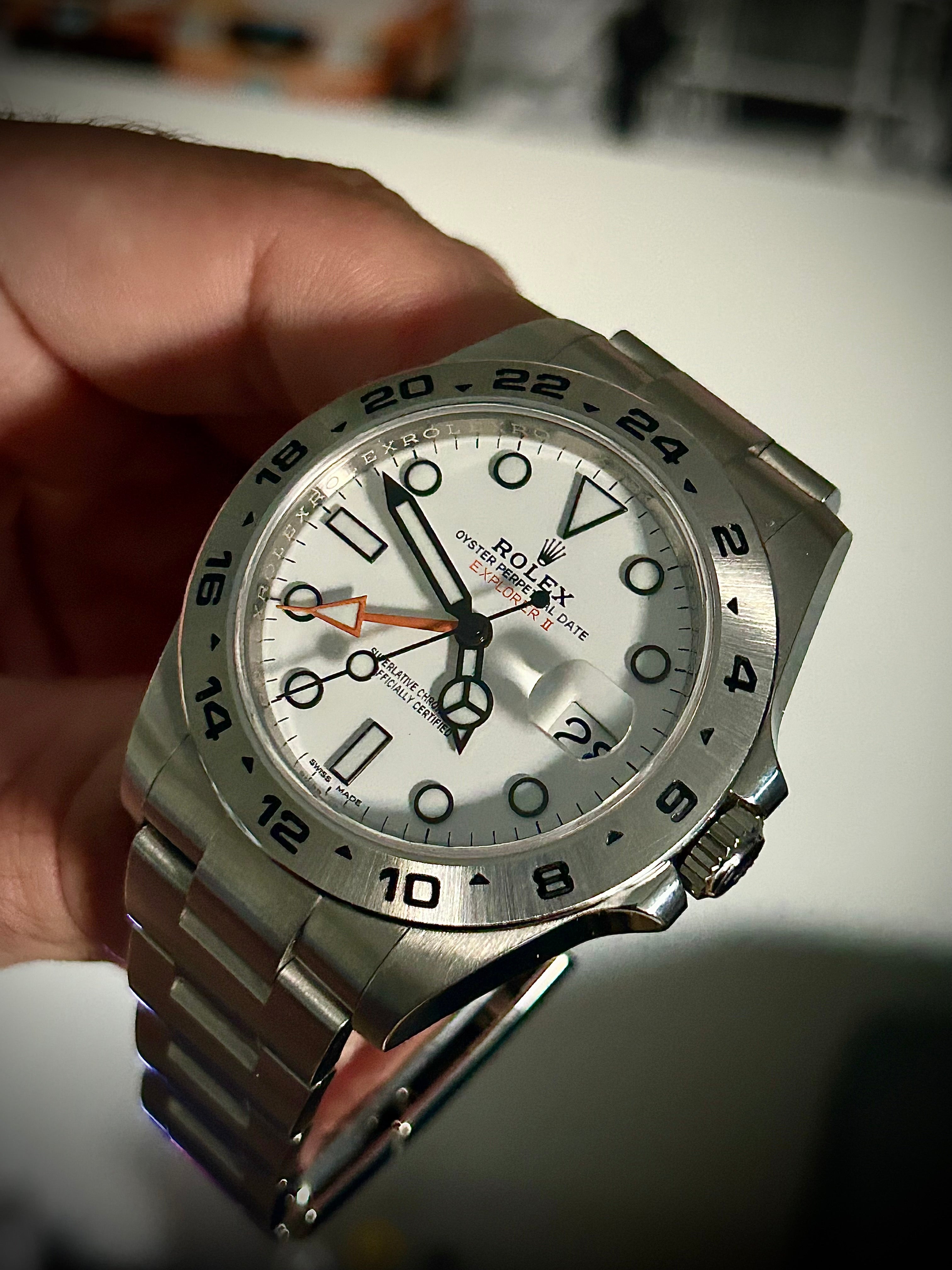 2017 ROLEX EXPLORER II, POLAR, 216570, FULL SET, INC GST